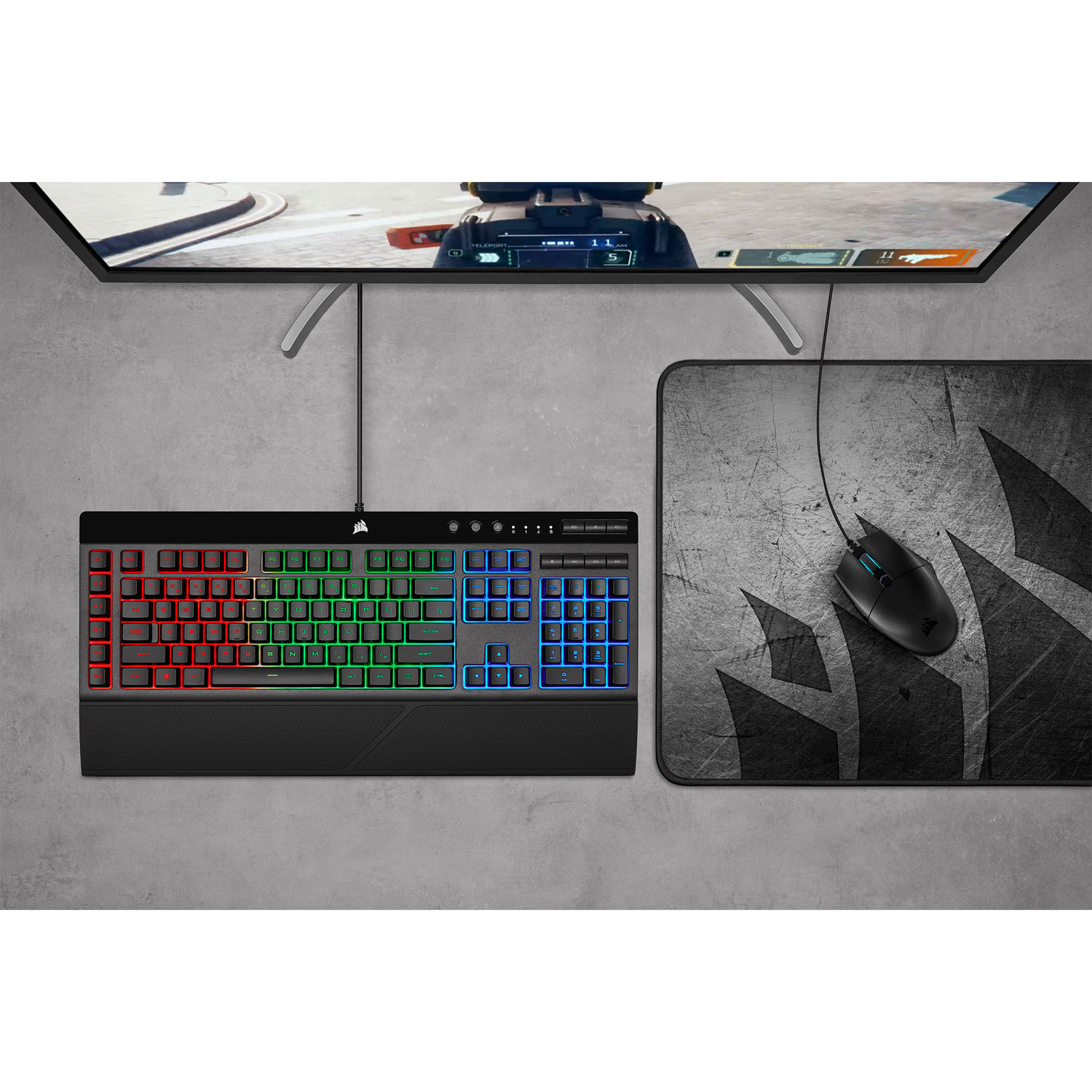 Souris de jeu optique très légère de 12 400 ppp Katar Pro de Corsair - Noir