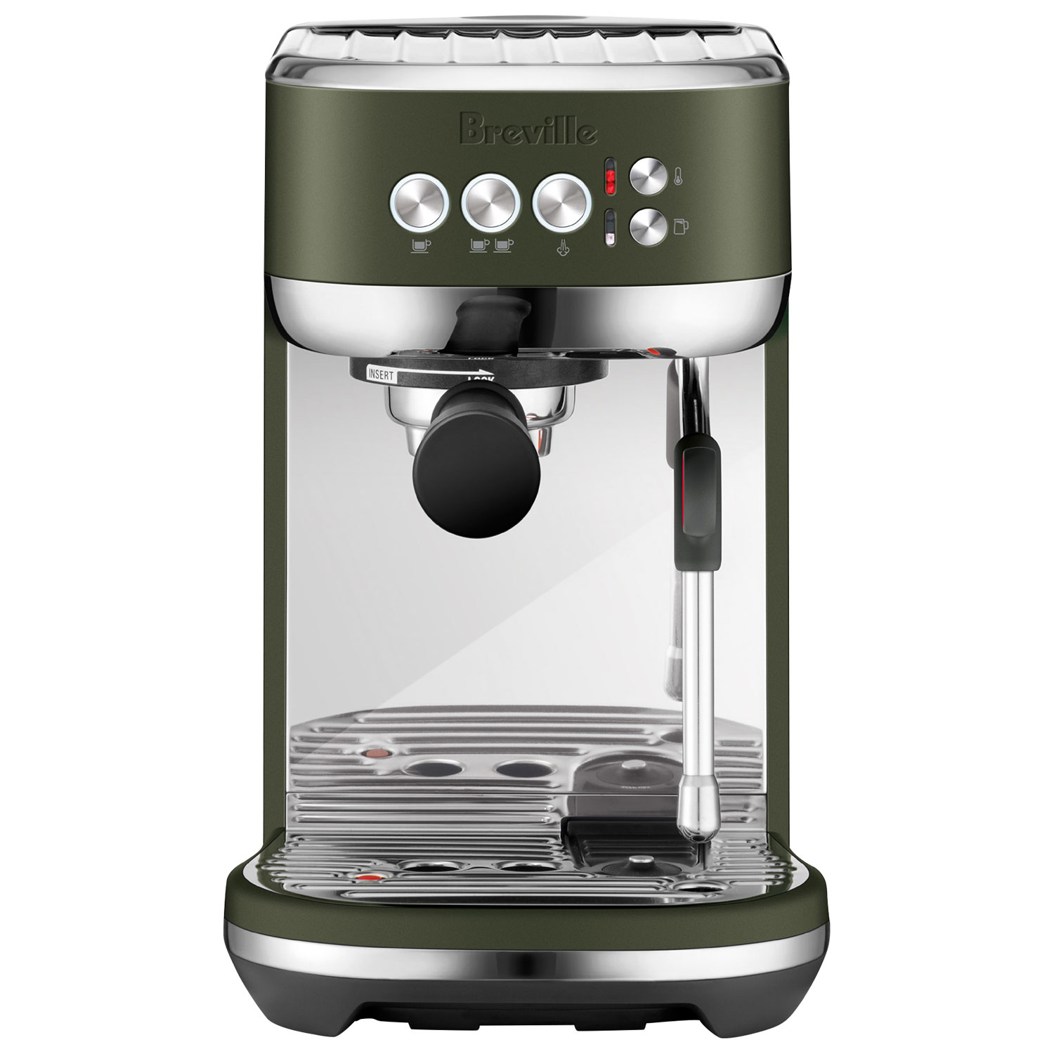 Breville Bambino Plus Automatic Espresso Machine with Frother - Olive Tapenade