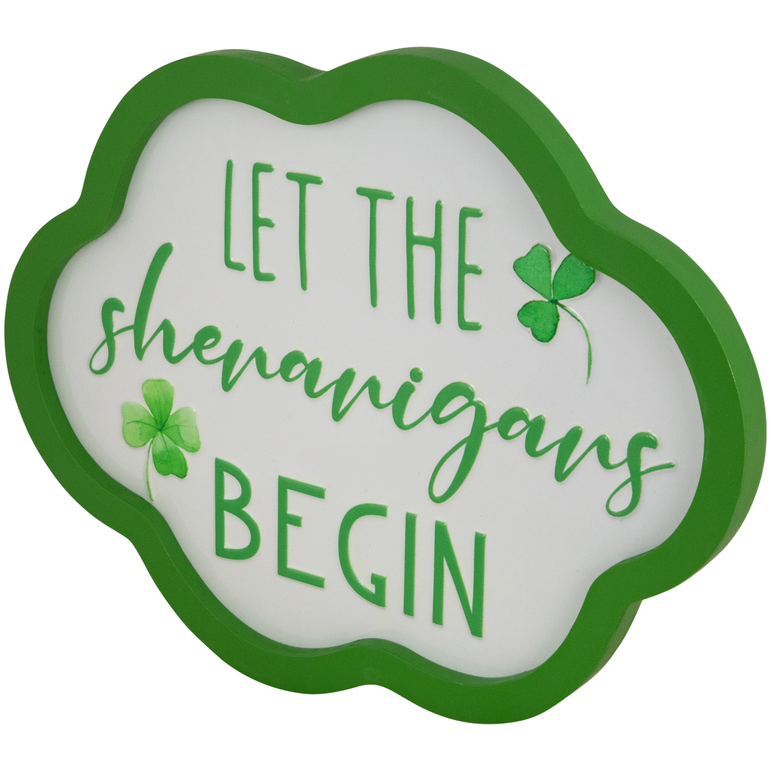 Let the Shenanigans Begin St. Patricks Day Framed Wall Sign - 14"