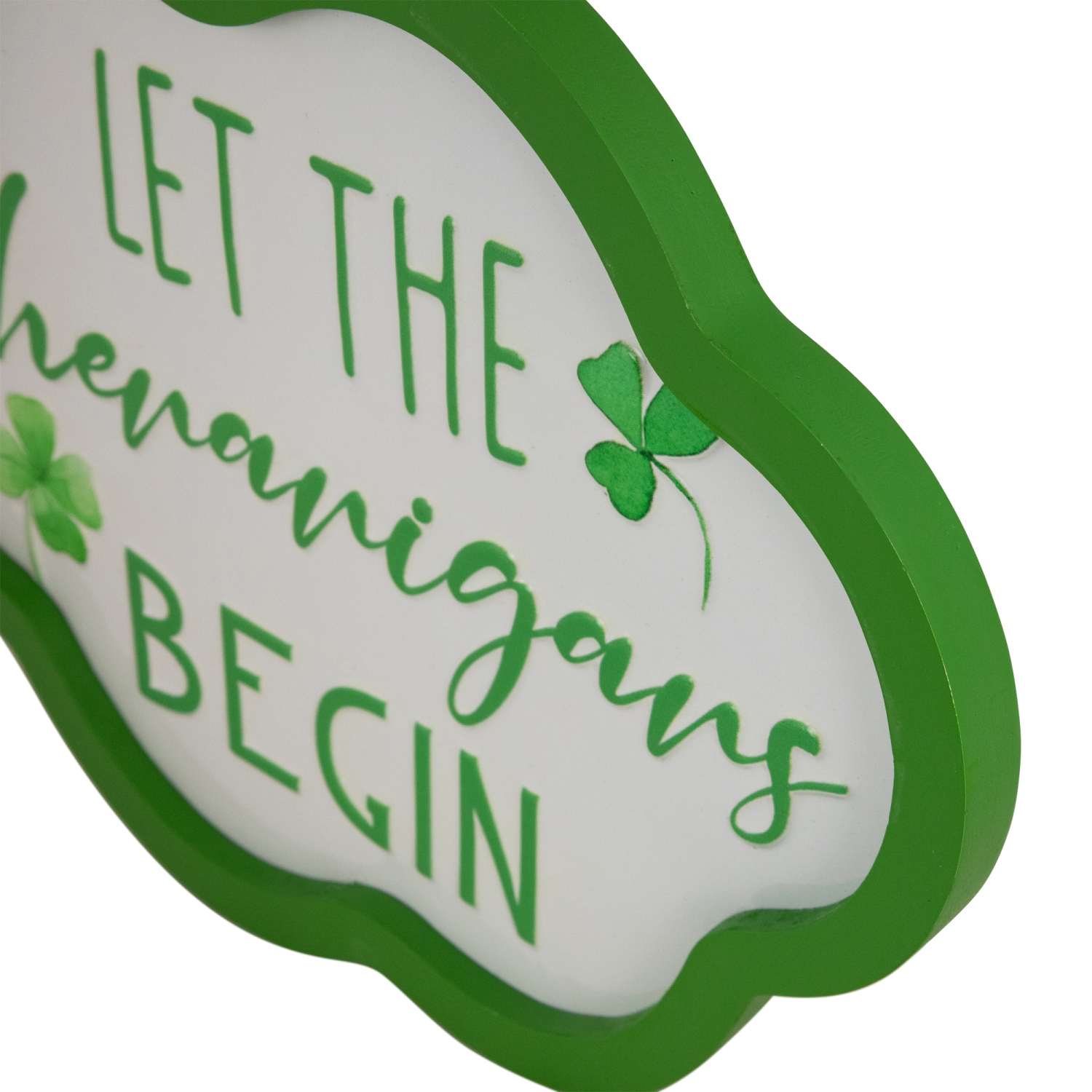 Let the Shenanigans Begin St. Patricks Day Framed Wall Sign - 14"