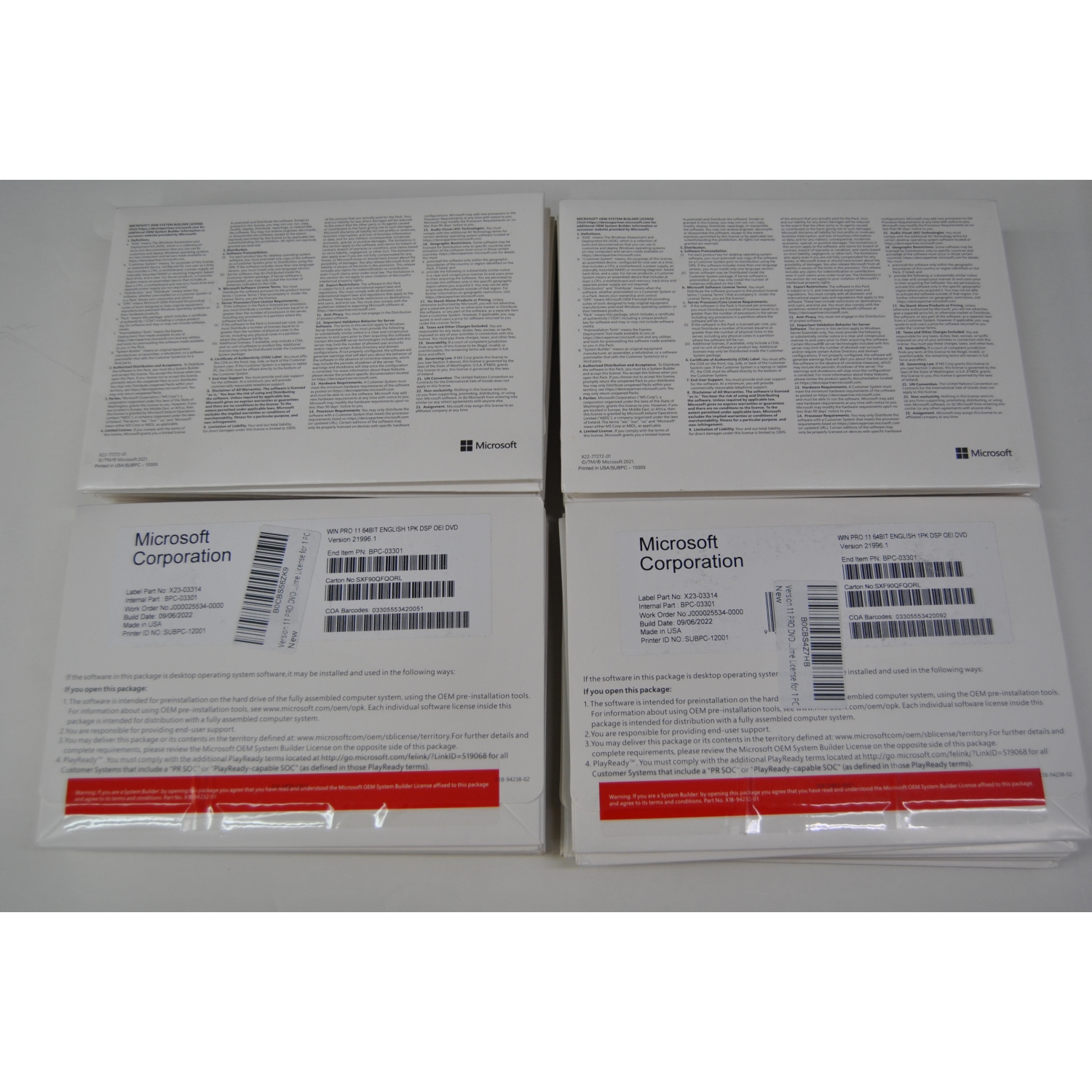 Microsoft Windows 11 Professional 64-bit English 1PK DSP OEI DVD BRAND NEW SEALED