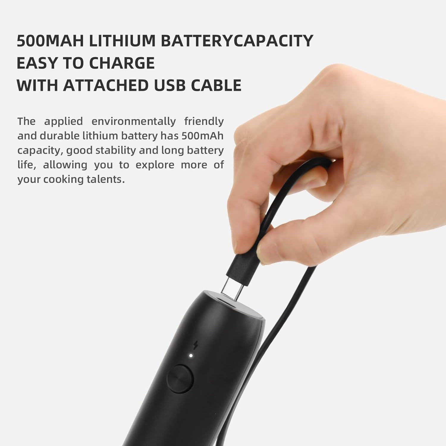 Mousseur à lait mousseur à lait Mini mélangeur à boissons électrique portatif rechargeable avec fouet en acier inoxydable pour cappuccino, café,