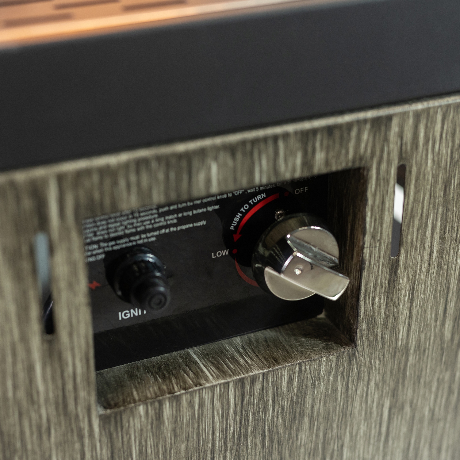 Outdoor Gray 12,500 BTU Propane Patio Column Heater