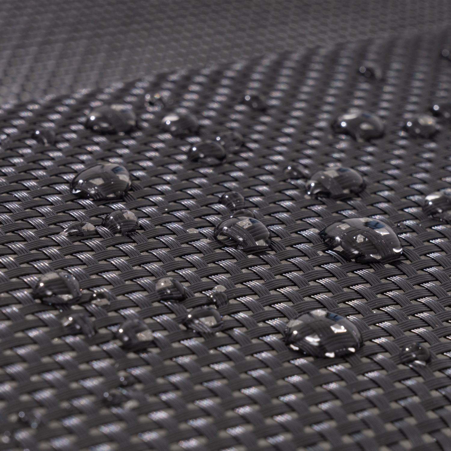 Lit de repos extérieur double chaise longue Deko Living avec auvent en tissu textilène et coussins pour appuie-tête