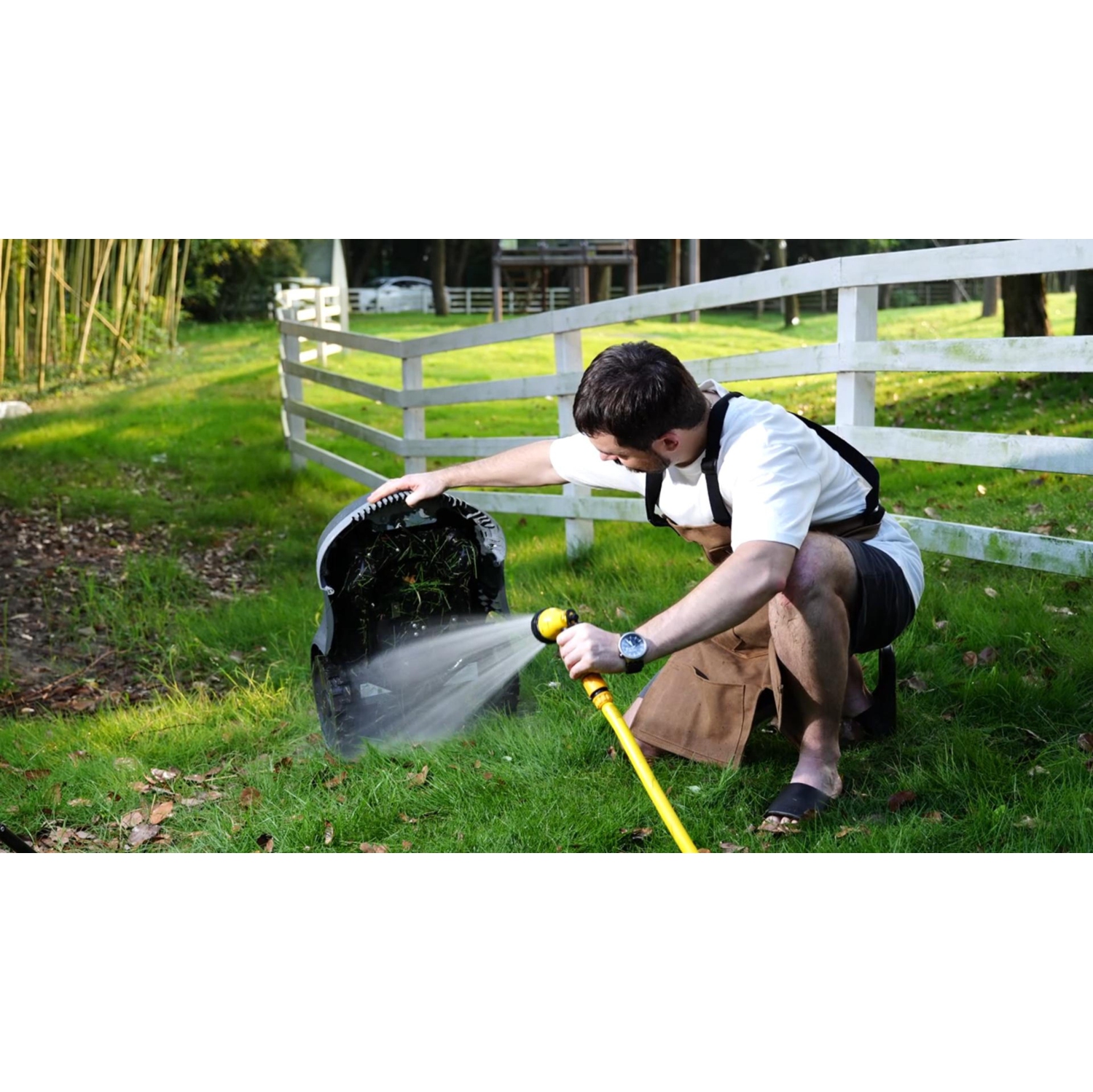 Tondeuse à gazon intelligente robotique sans fil NOVABOT N2000 - 1/2 acre | contrôle par application avec limites virtuelles - EXPÉDITION GRATUITE