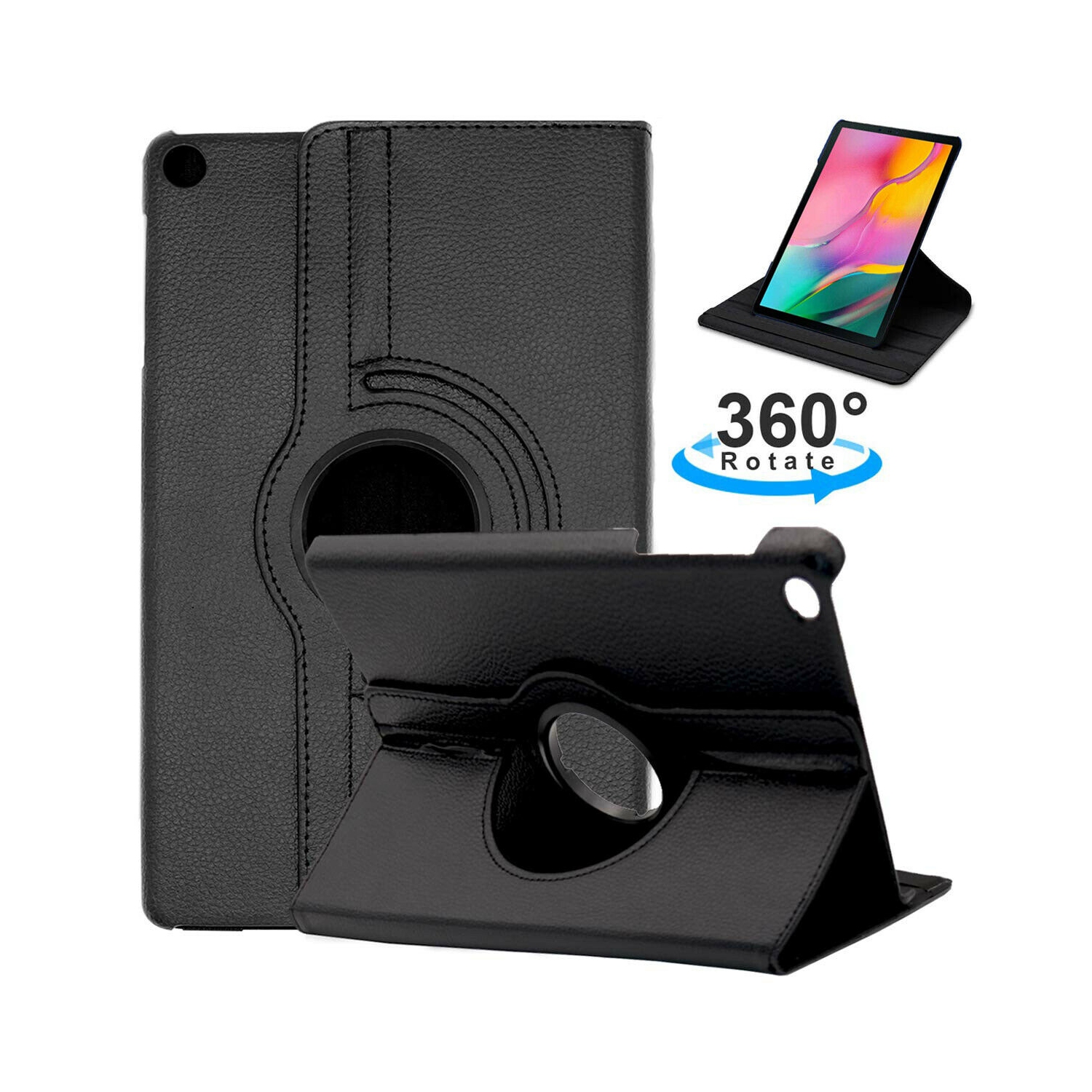 Rotating Case for Samsung Galaxy Tab A9+/A9 Plus 11 Inch 2023, 90 Degree Rotating Stand Cover, Support Auto Wake Sleep for Galaxy Tab A9+ Tablet