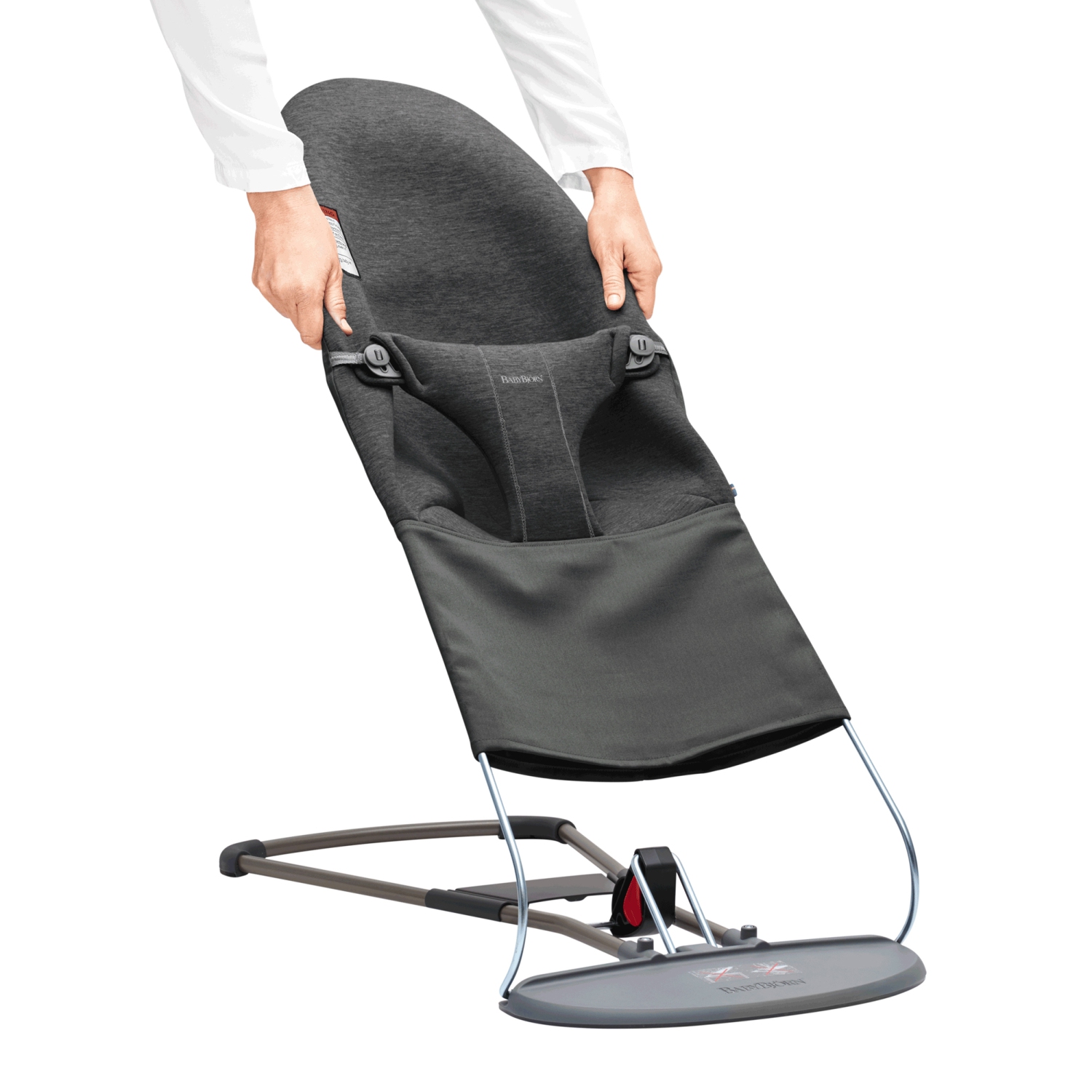 BabyBjorn Fabric Seat for Bouncer Bliss - 3D Jersey, Charcoal