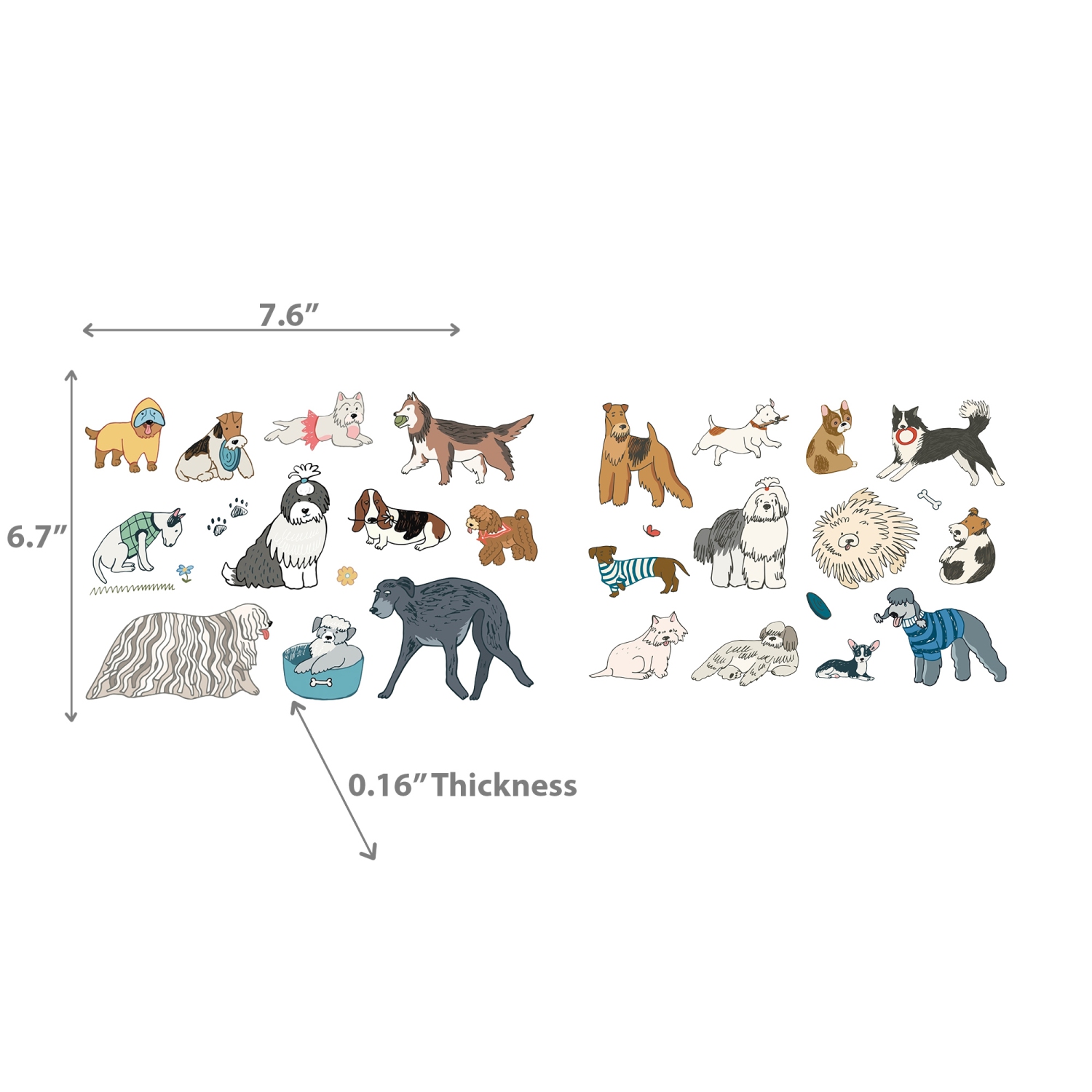 Maison Concepts Swedish Dish Cloth Dogs Set of 2