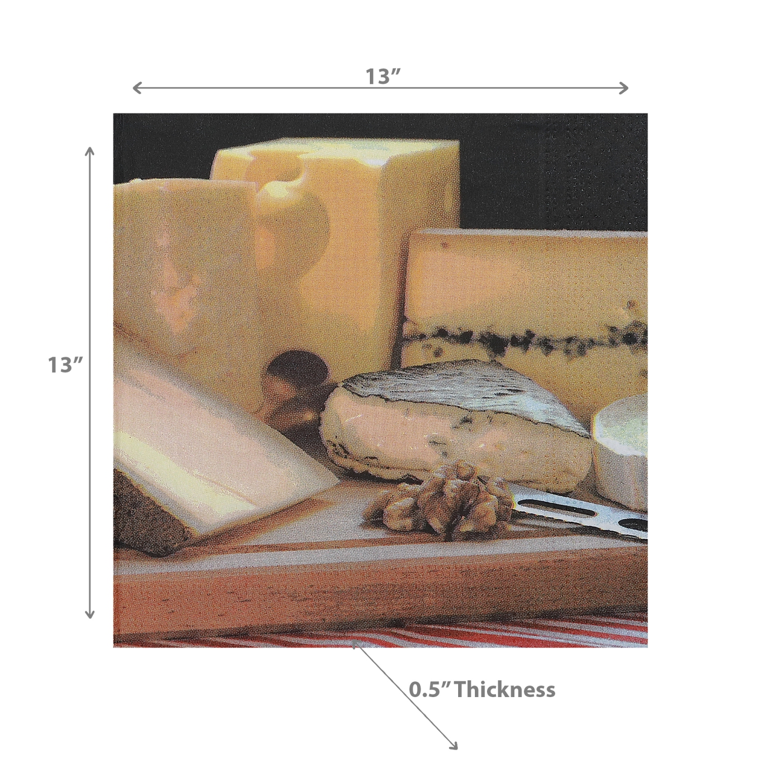Paquet de 20 serviettes de table 3 épaisseurs de Maison concepts - Ensemble de 6