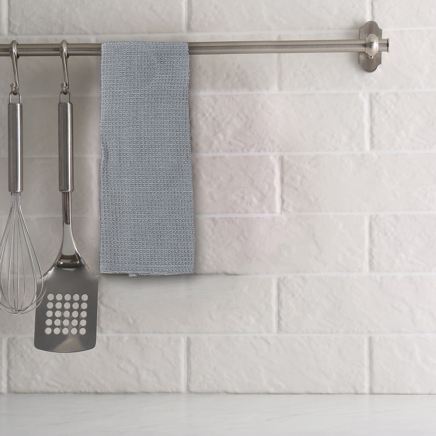 Maison Concepts Dish Towel Set Of 3 PCs Block Print Drizzle