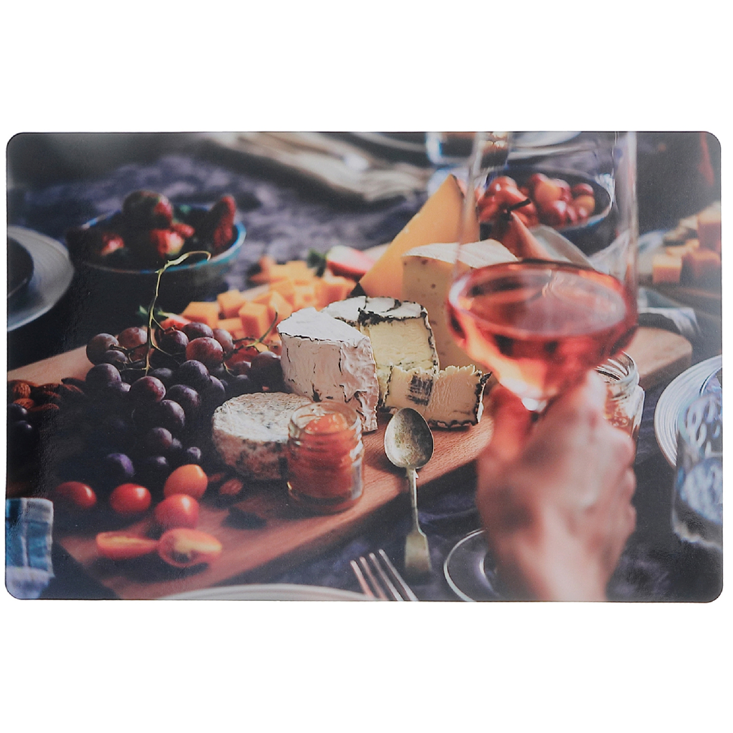 Maison Concepts Plastic Placemat Cheeseboard 12 X 18 - Set of 12