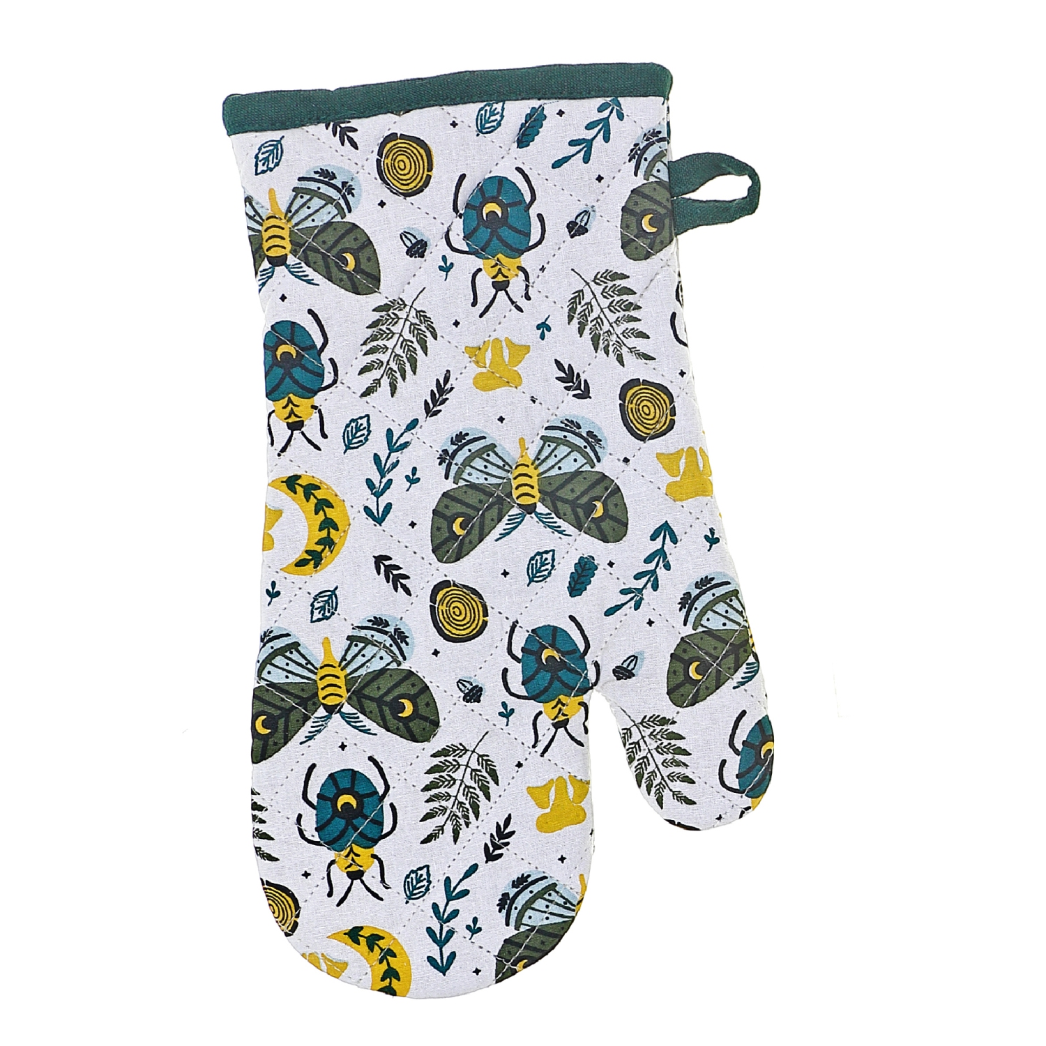 Mitaine de four en coton Butterfly & Beetle de Maison concepts - Ensemble de 2