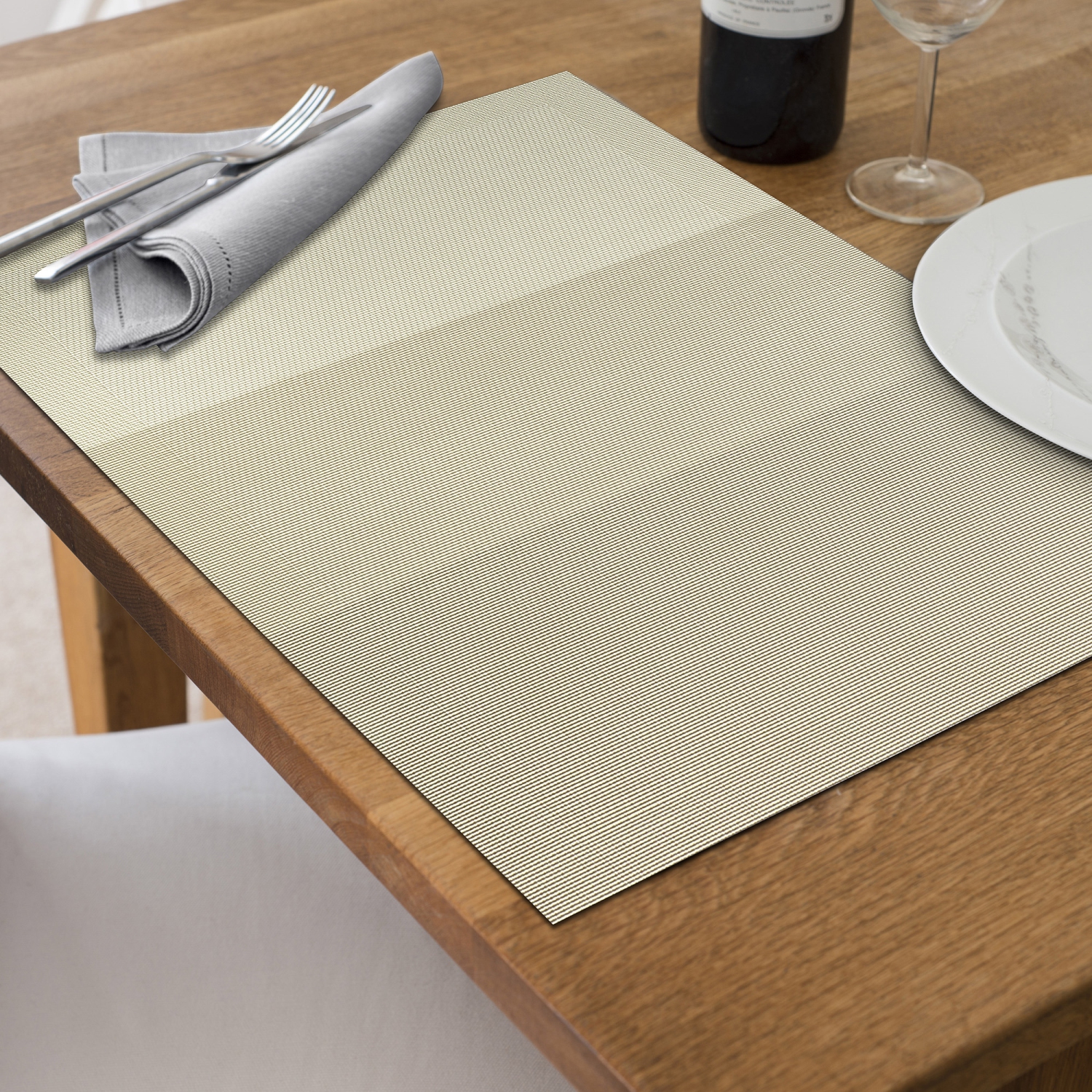 Maison Concepts 4PC Woven Pvc Placemat Maison Sand 12 X 18 - Set of 3