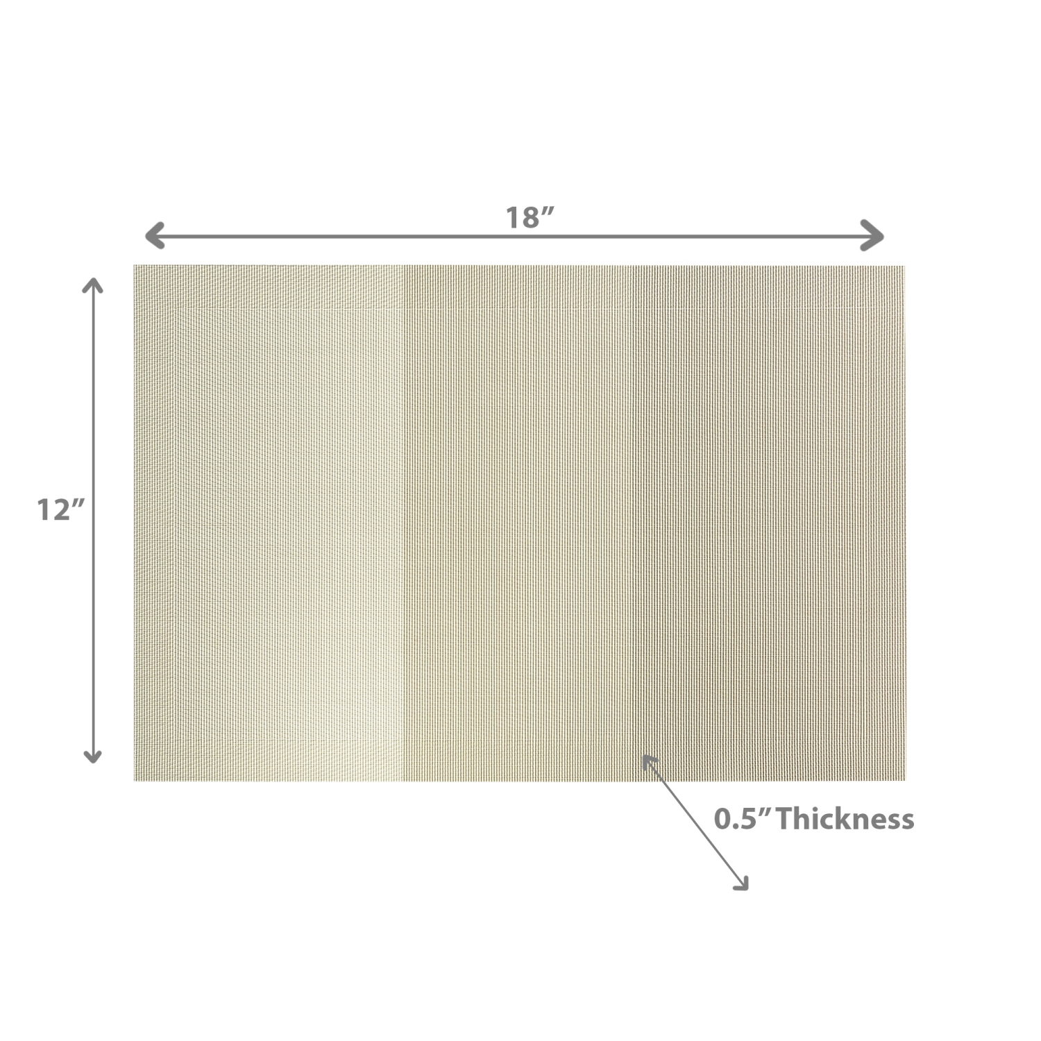 Maison Concepts 4PC Woven Pvc Placemat Maison Sand 12 X 18 - Set of 3