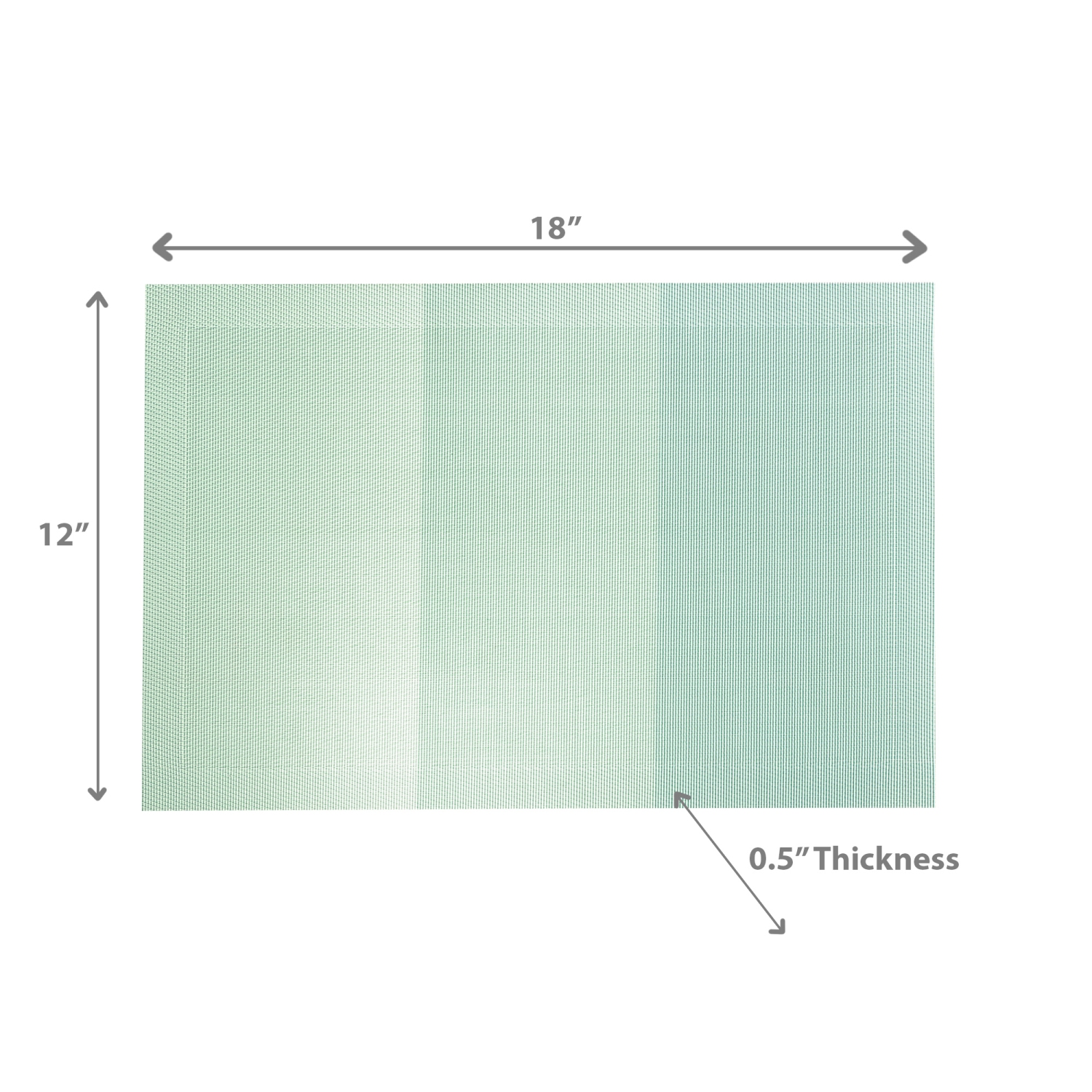 Maison Concepts 4PC Woven Pvc Placemat Maison Light Blue 12 X 18 - Set of 3