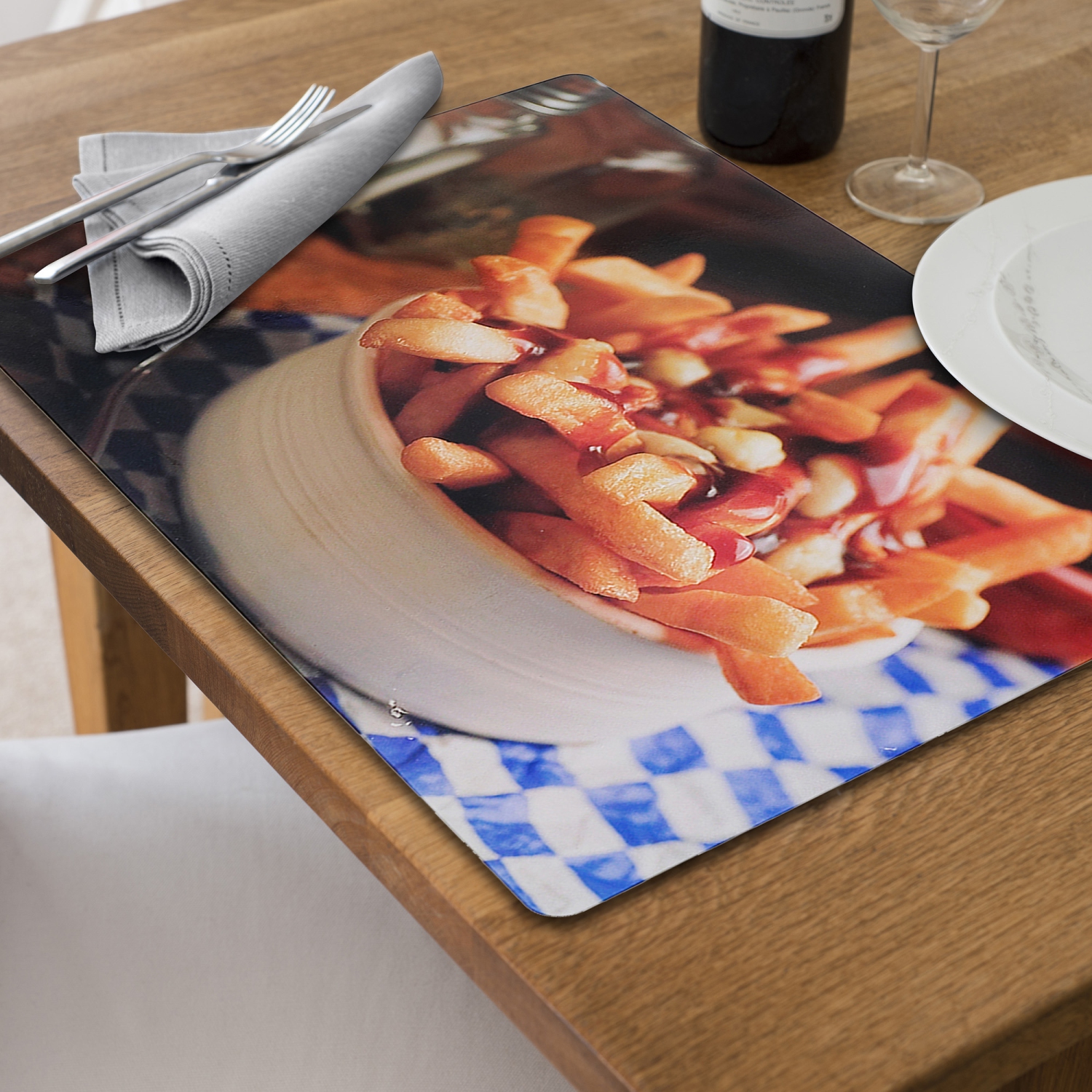 Maison Concepts Plastic Placemat Poutine 12 X 18 - Set of 12
