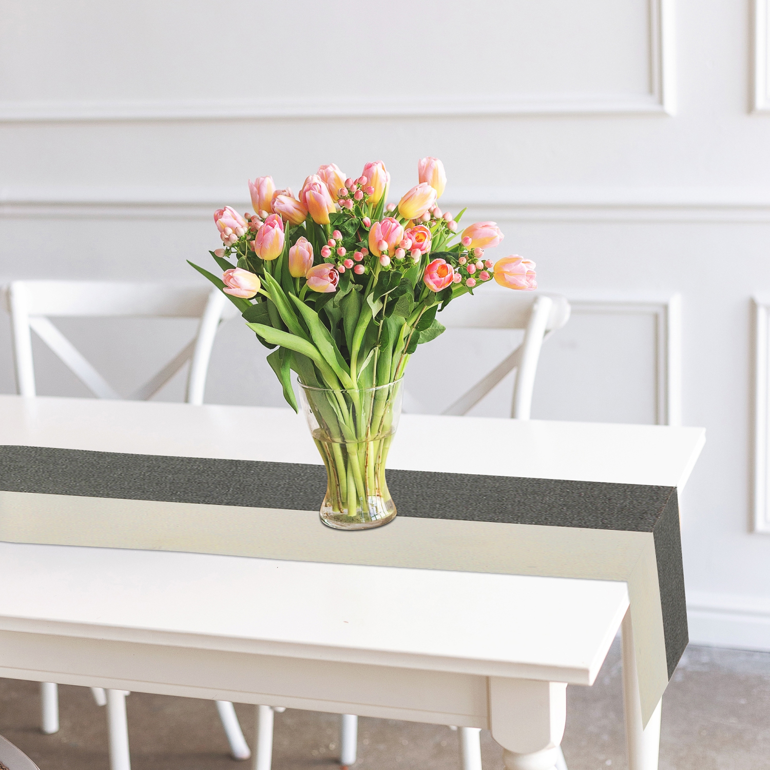 Maison Concepts Fused Runner Block Print Green