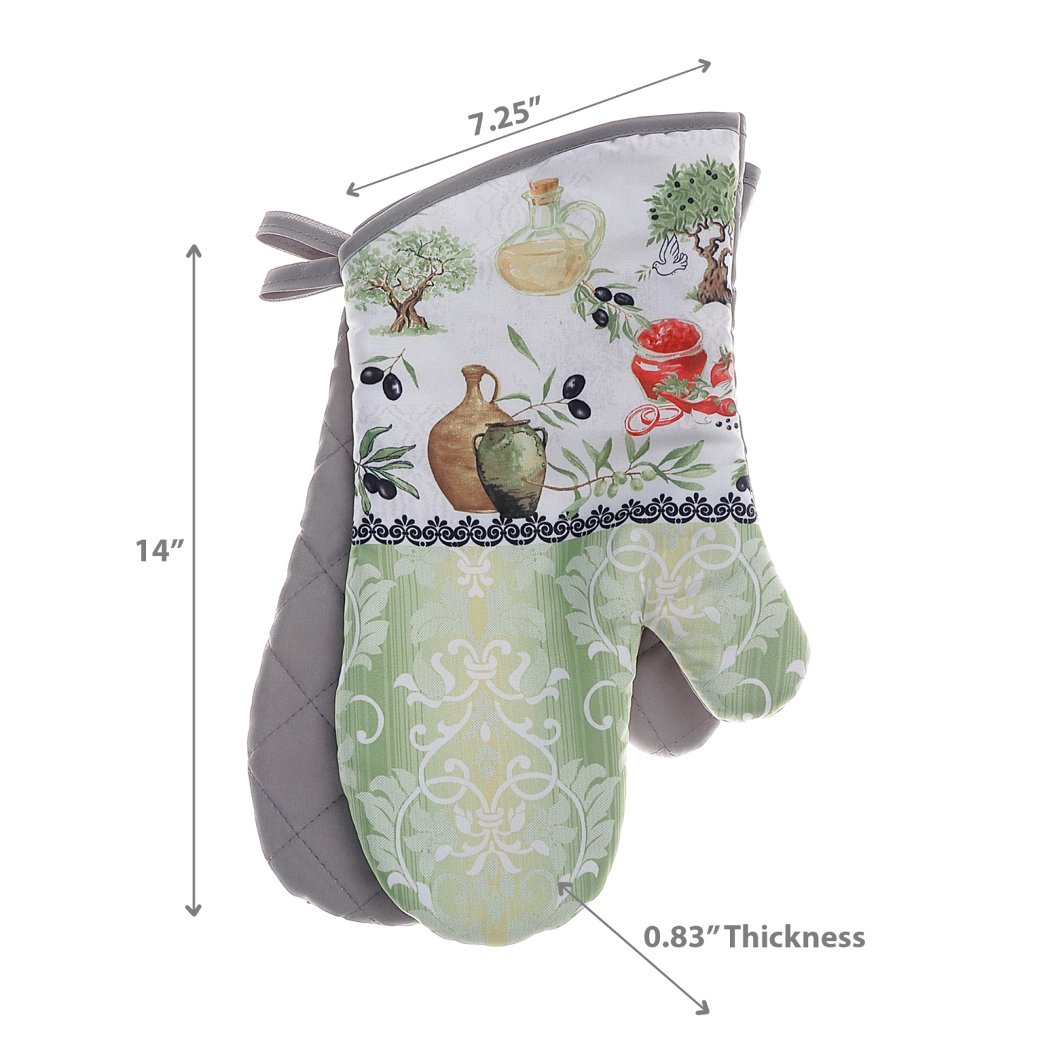 Maison Concepts Oven Mitts 2PC Olives - Set of 2