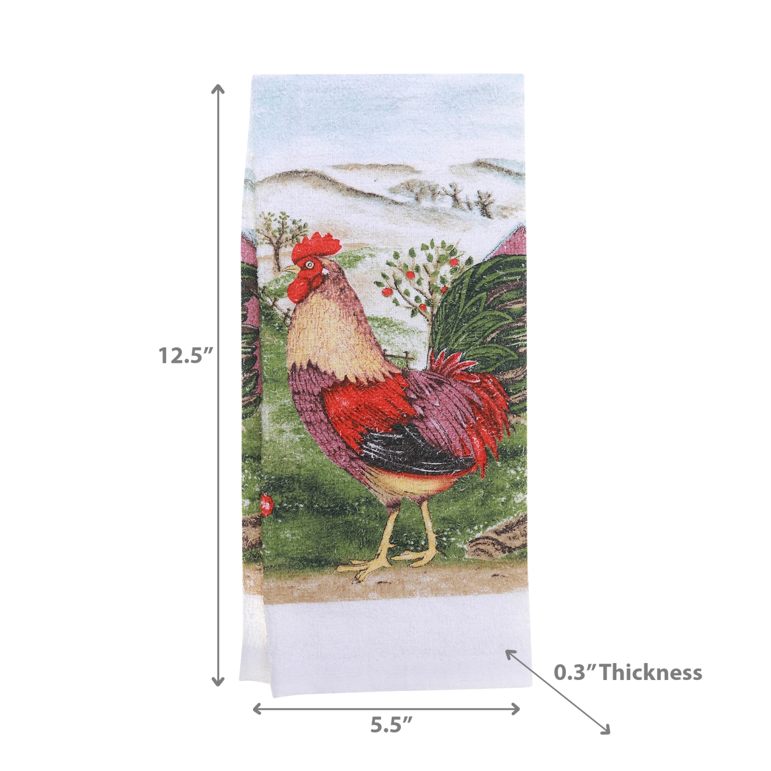 Maison Concepts Hand Towel Roosters - Set of 6