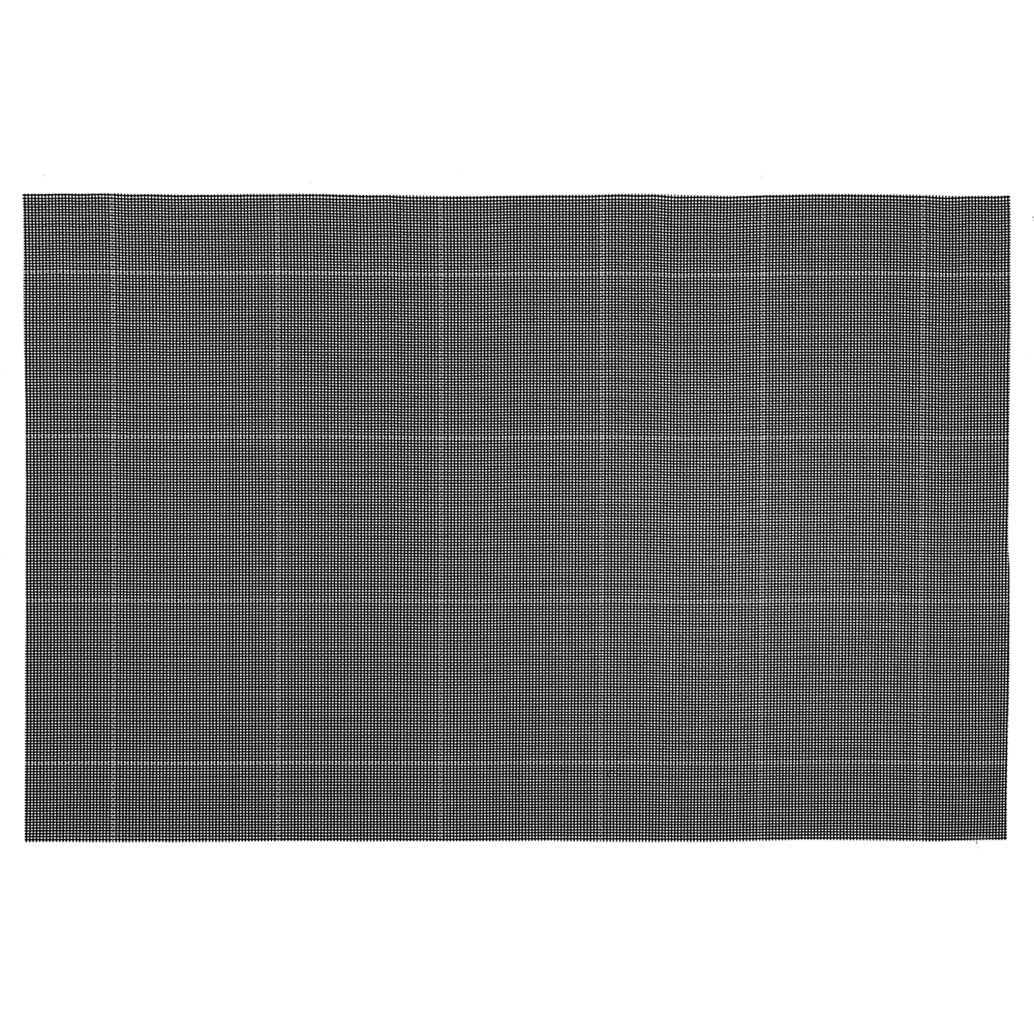Maison Concepts 4PC Woven Pvc Placemat Square Block Black 12 X 18 - Set of 3