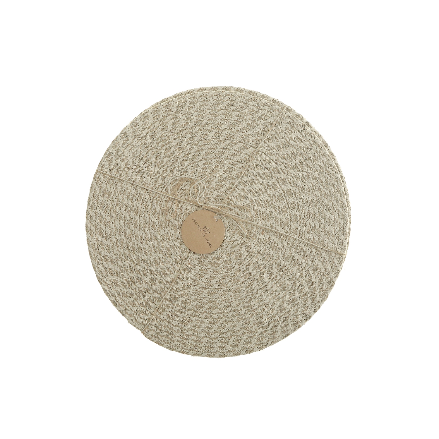 Maison Concepts Wave Braided Round Placemat 15 X 15 - Set of 12