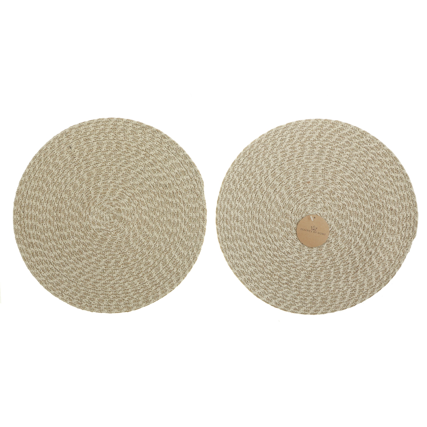 Maison Concepts Wave Braided Round Placemat 15 X 15 - Set of 12