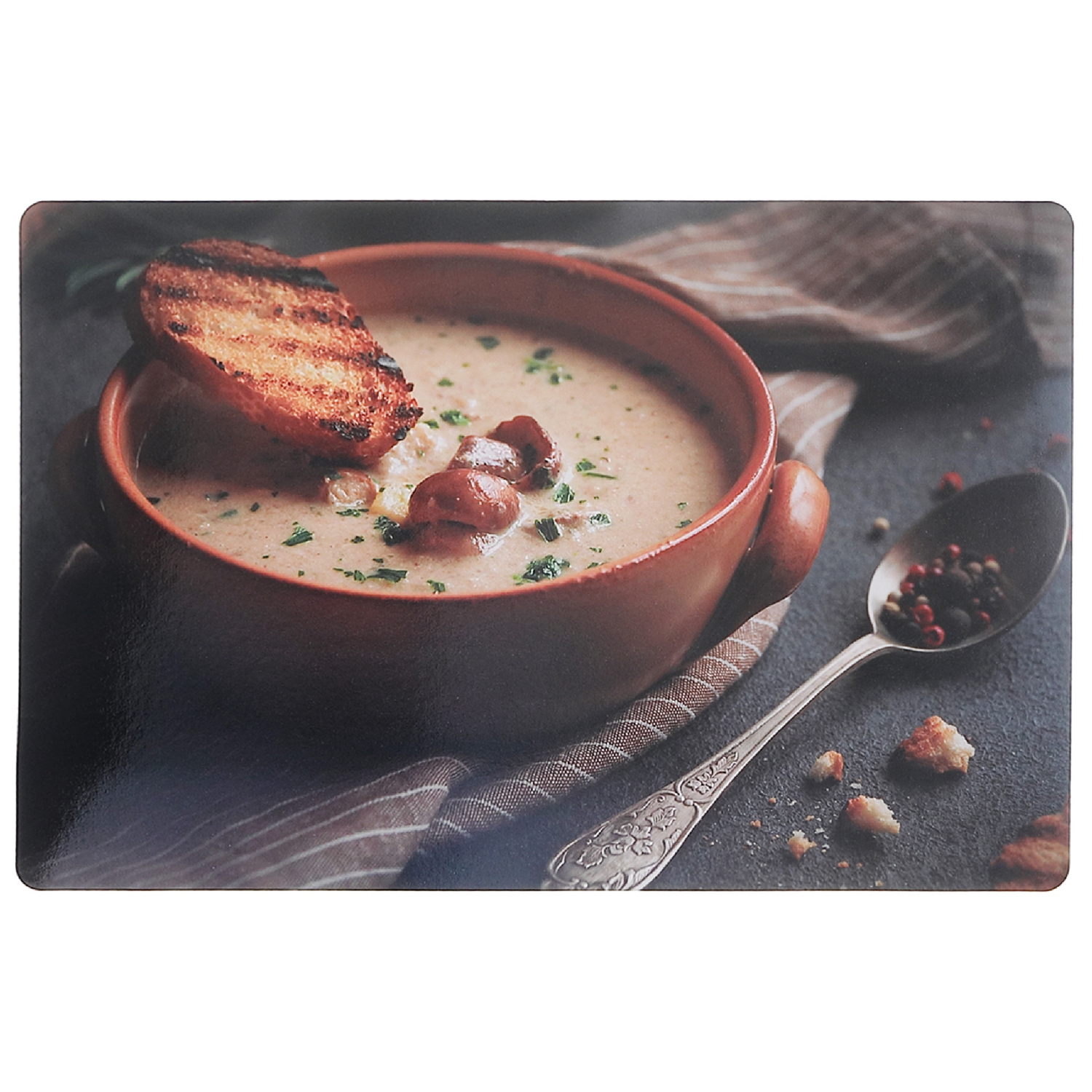 Maison Concepts Plastic Placemat Mushroom Soup 12 X 18 - Set of 12