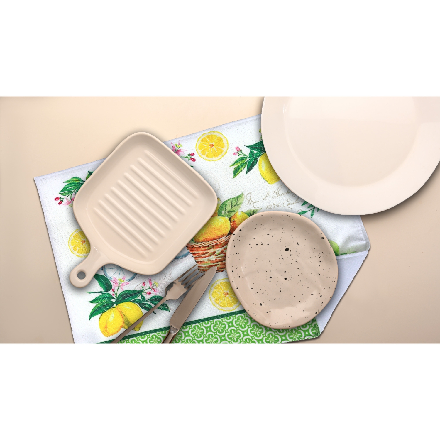 Maison Concepts Microfibre Drying Mat Lemon Fruit