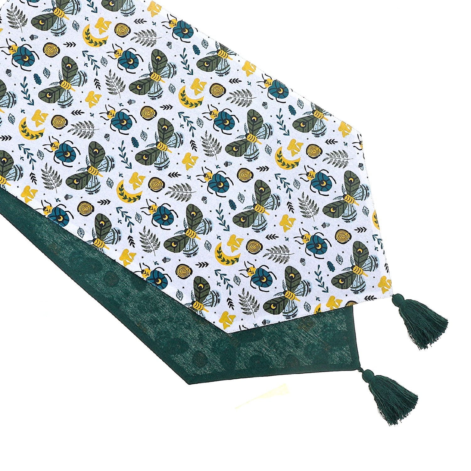 Maison Concepts Cotton Table Runner 54" Butterfly & Beetle