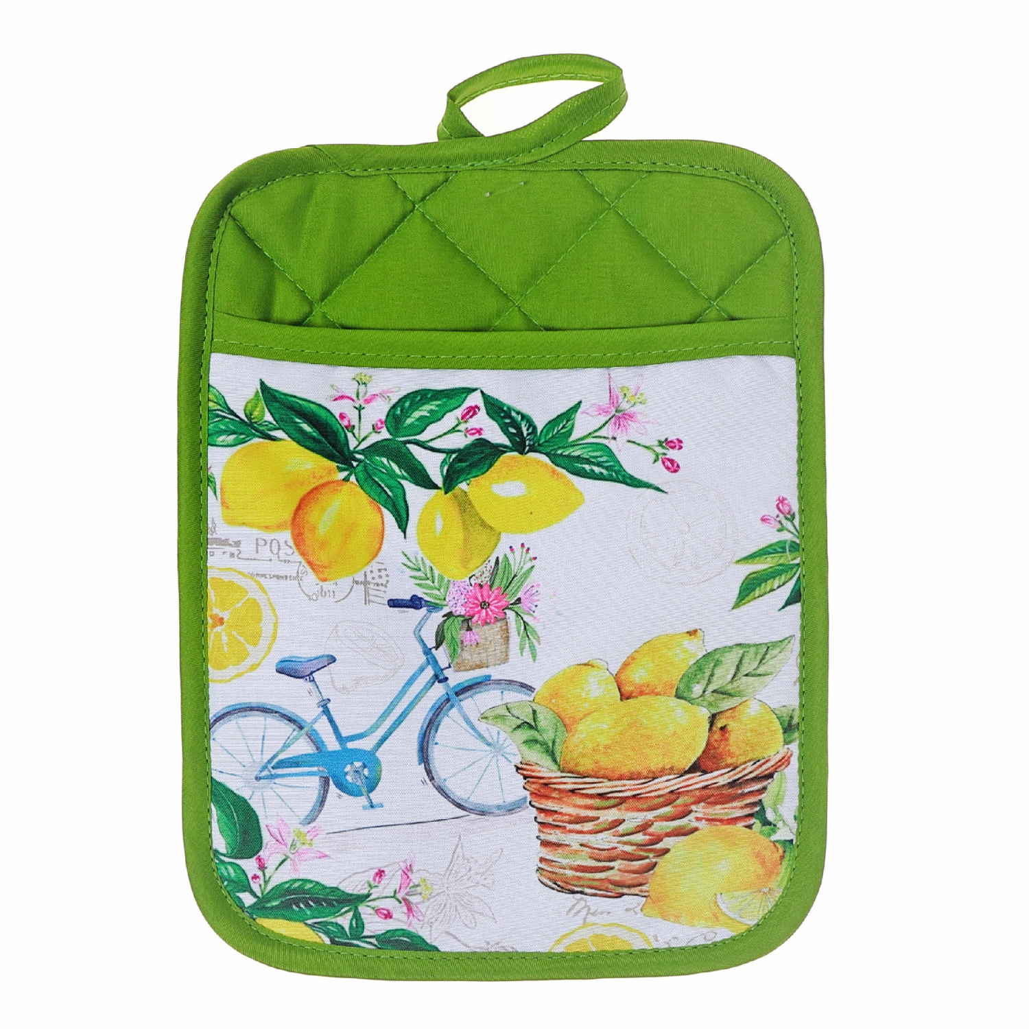 Maison Concepts Pot Holder With Pocket Lemon Fruit - Set of 6