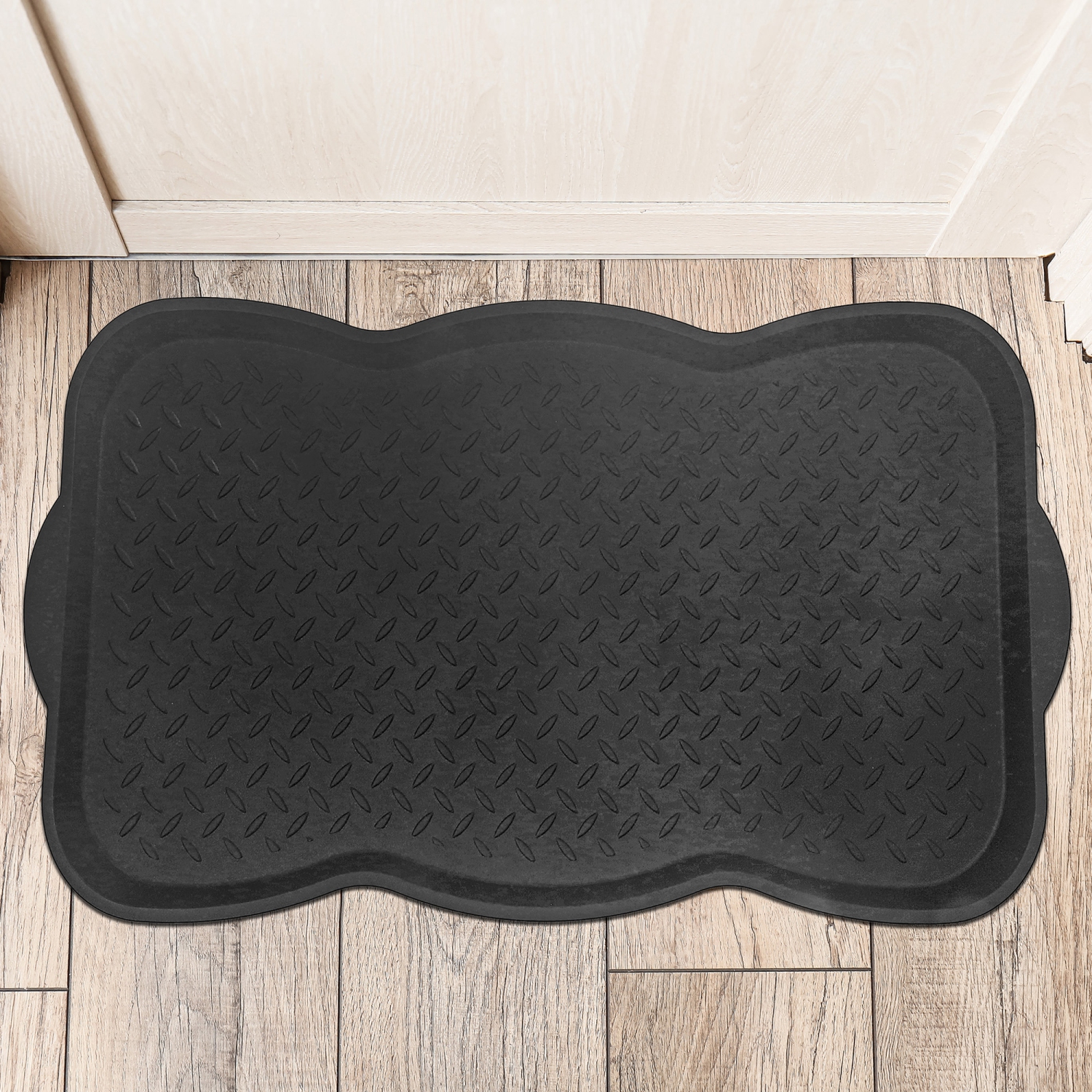 Maison concepts – Plateau de bottes à bord festonné 15 x 30 po