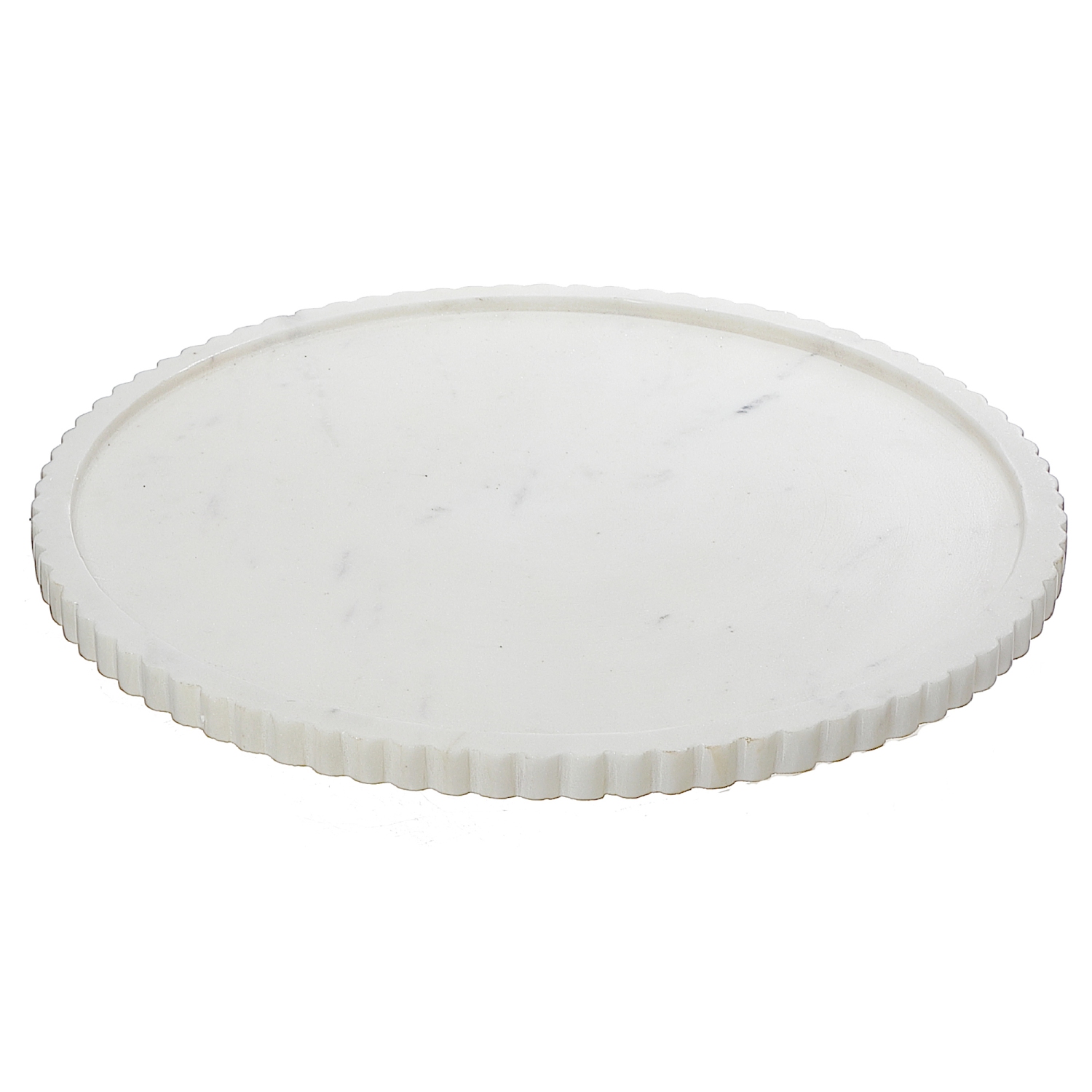 Maison Concepts White Marble Round Tray