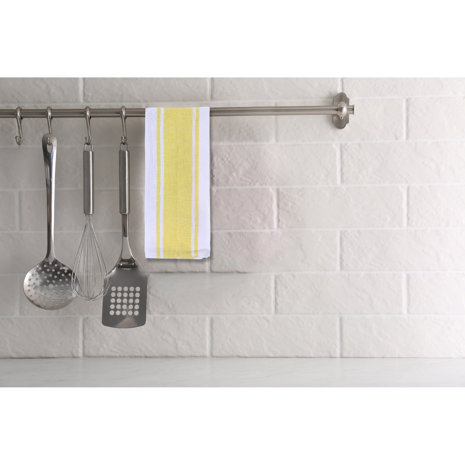 Maison Concepts 3 Pack Dish Cloth Set Yellow Plaid