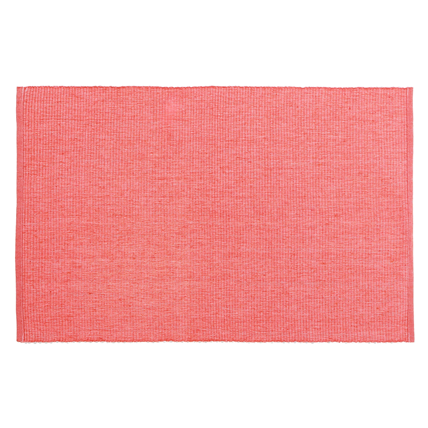 Maison Concepts Chambray Ribbed Placemat Coral 13 X 19 - Set of 12
