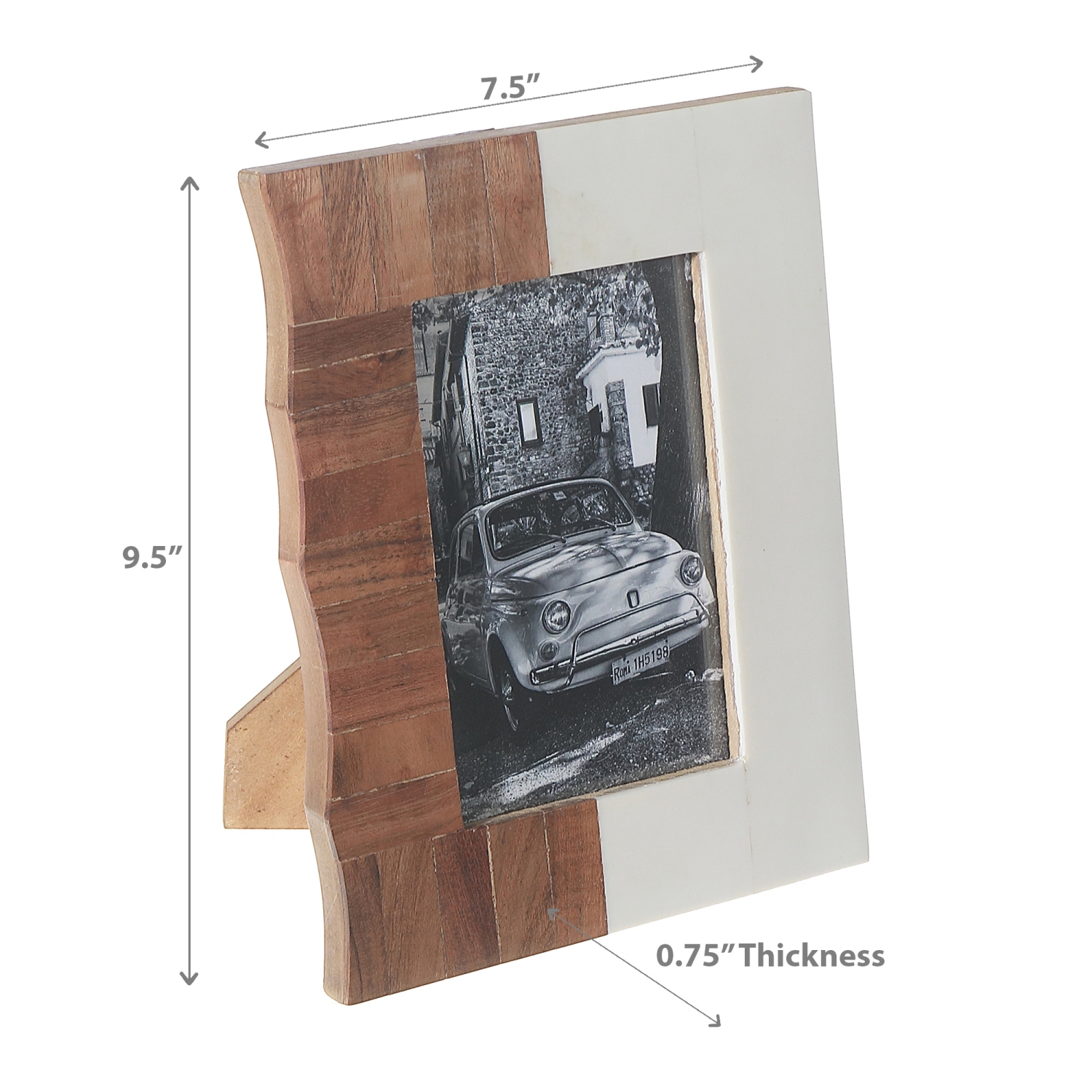 Cadre photo en bois et en résine 5 x 7 de Maison concepts