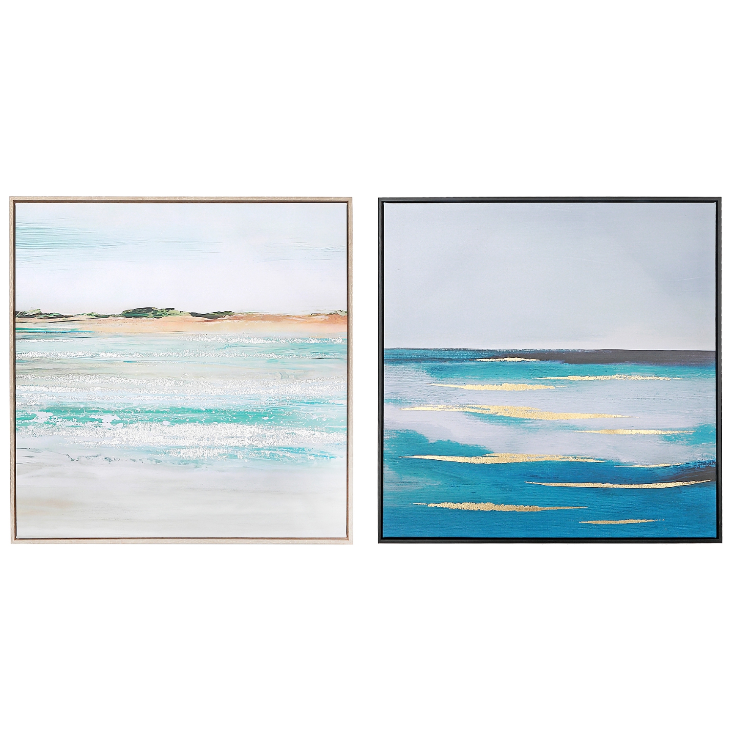 Maison Concepts Framed Canvas Wall Art Ocean - Set of 2