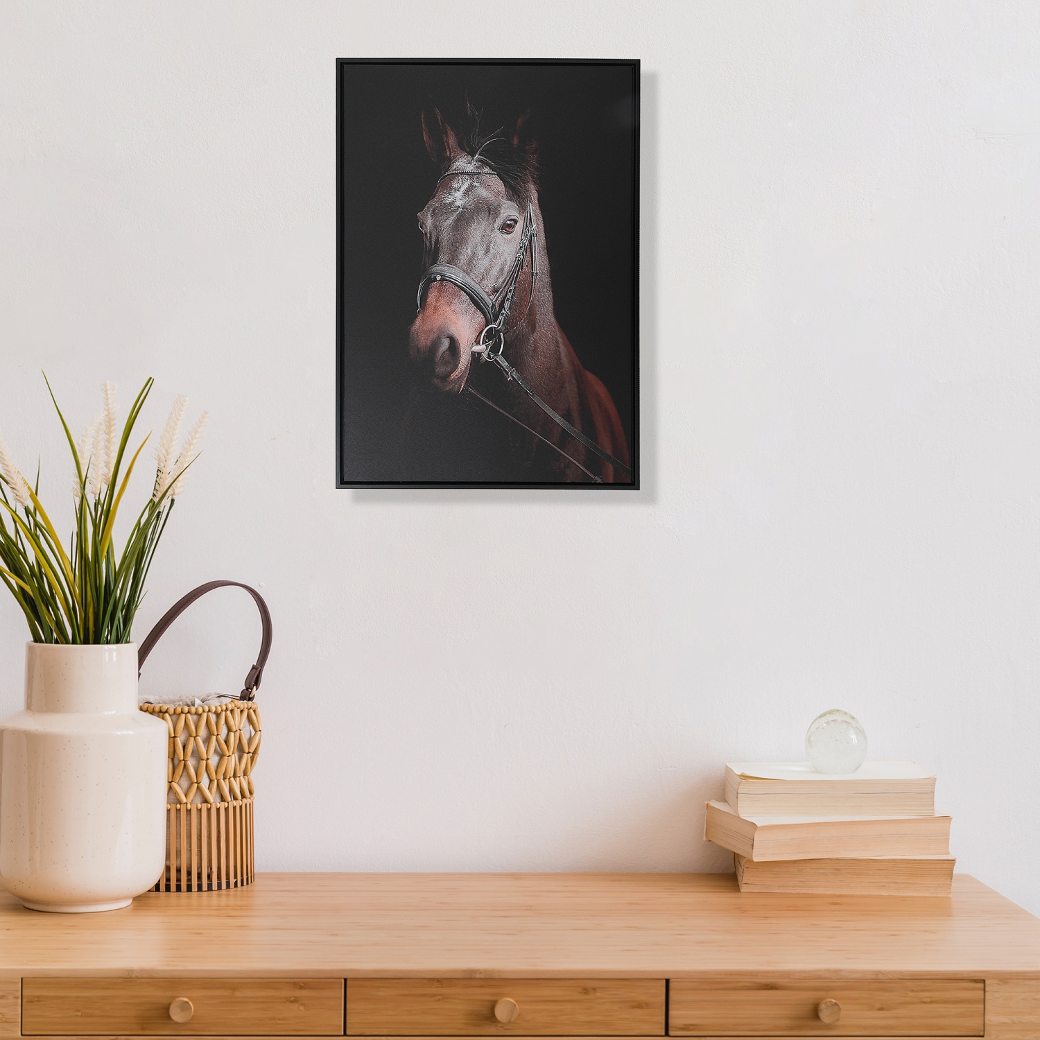 Maison Concepts Framed Canvas Wall Art Horse