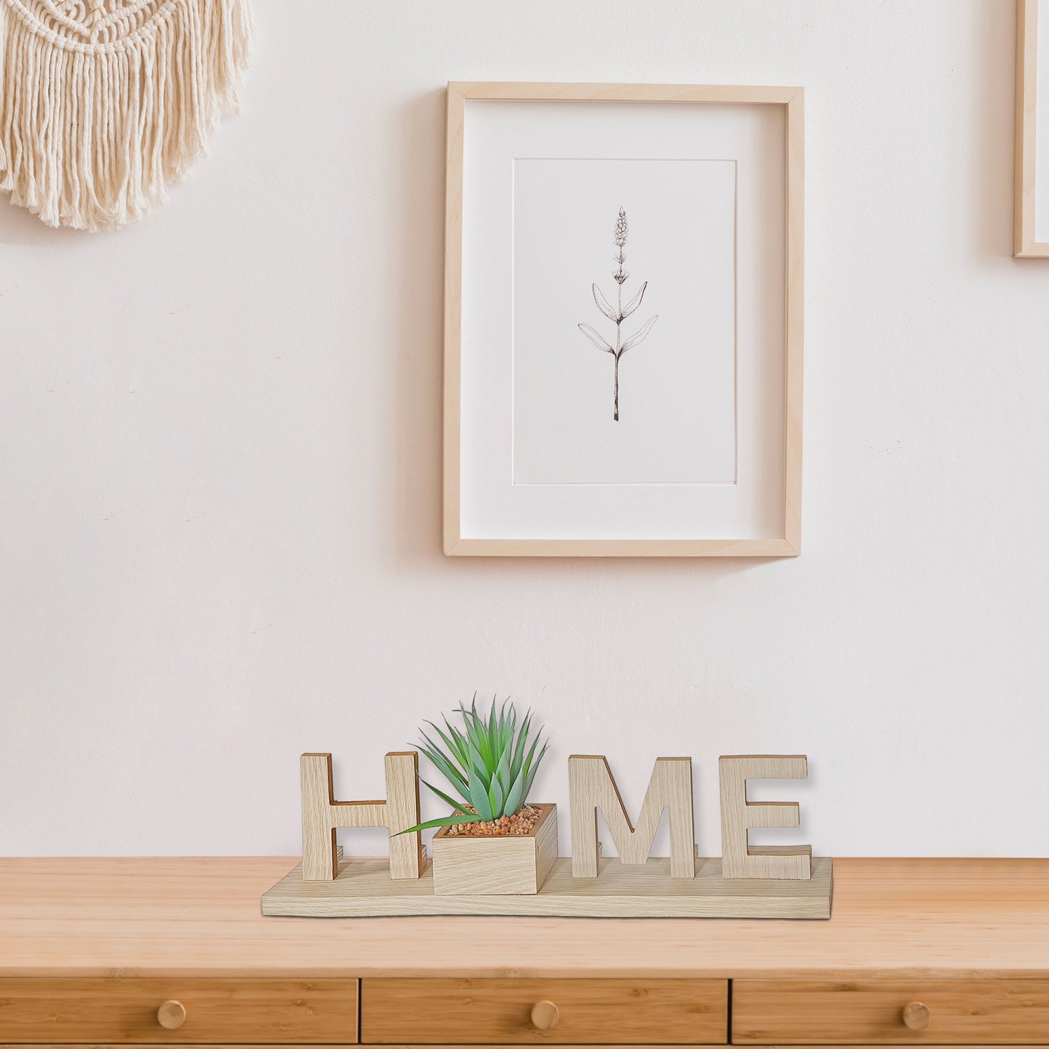 Maison décorative en MDF avec fausses plantes de Maison concepts