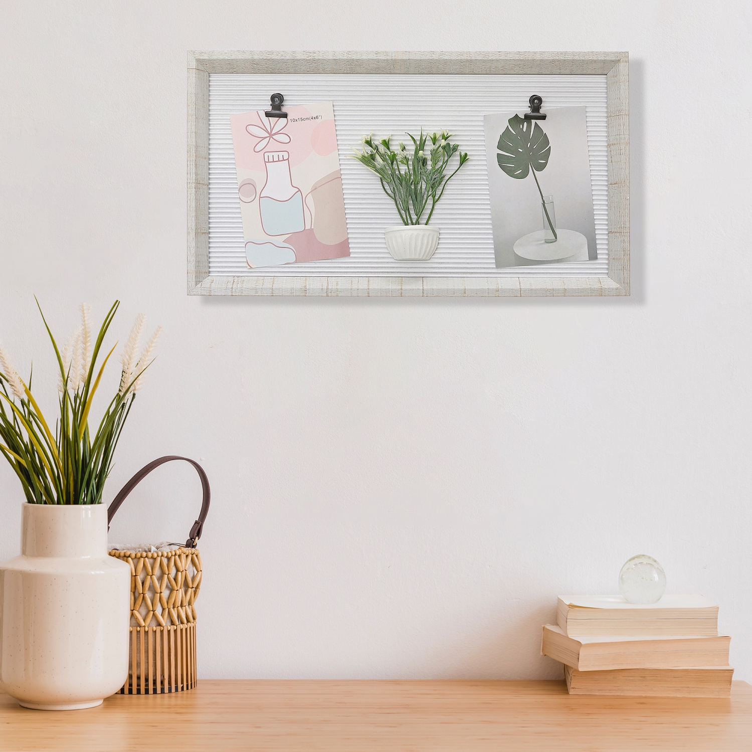 Maison concepts – cadre à collage en MDF avec fausses plantes 4X6