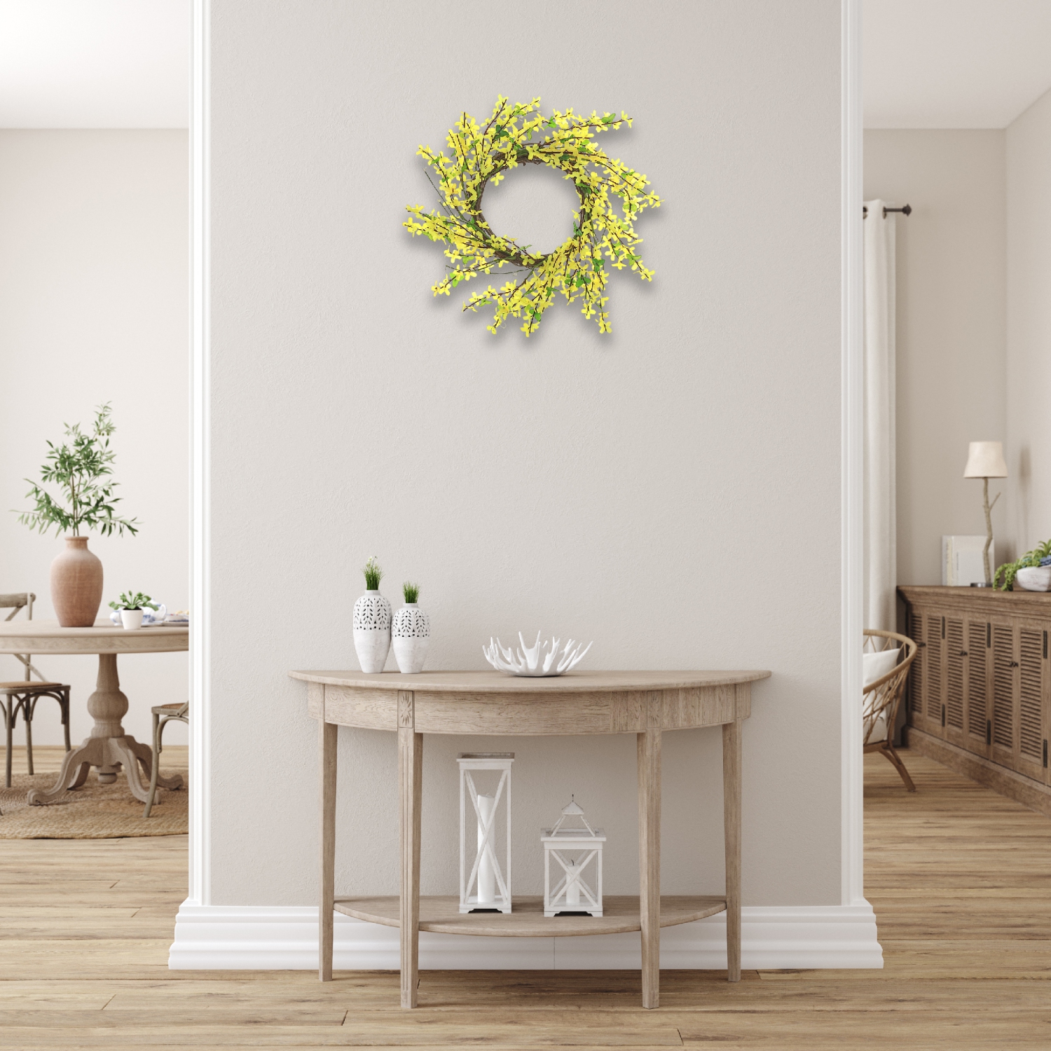 Maison Concepts Yellow Jasmine Wreath