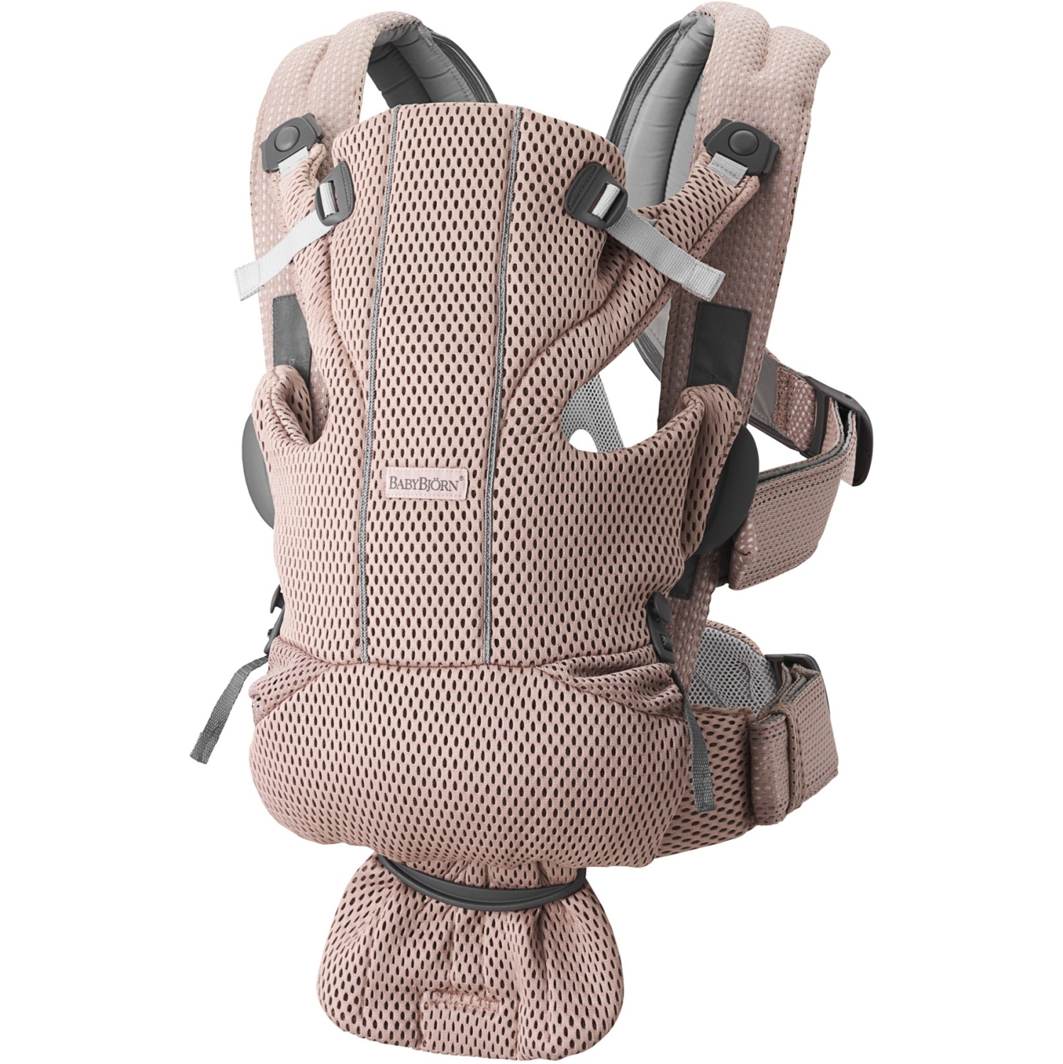 Porte-bébé sans porte-bébé de BabyBjorn - maille 3D, rose poussiéreux