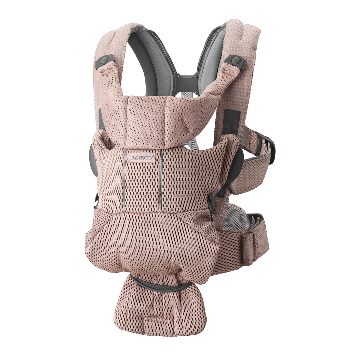 Porte-bébé sans porte-bébé de BabyBjorn - maille 3D, rose poussiéreux
