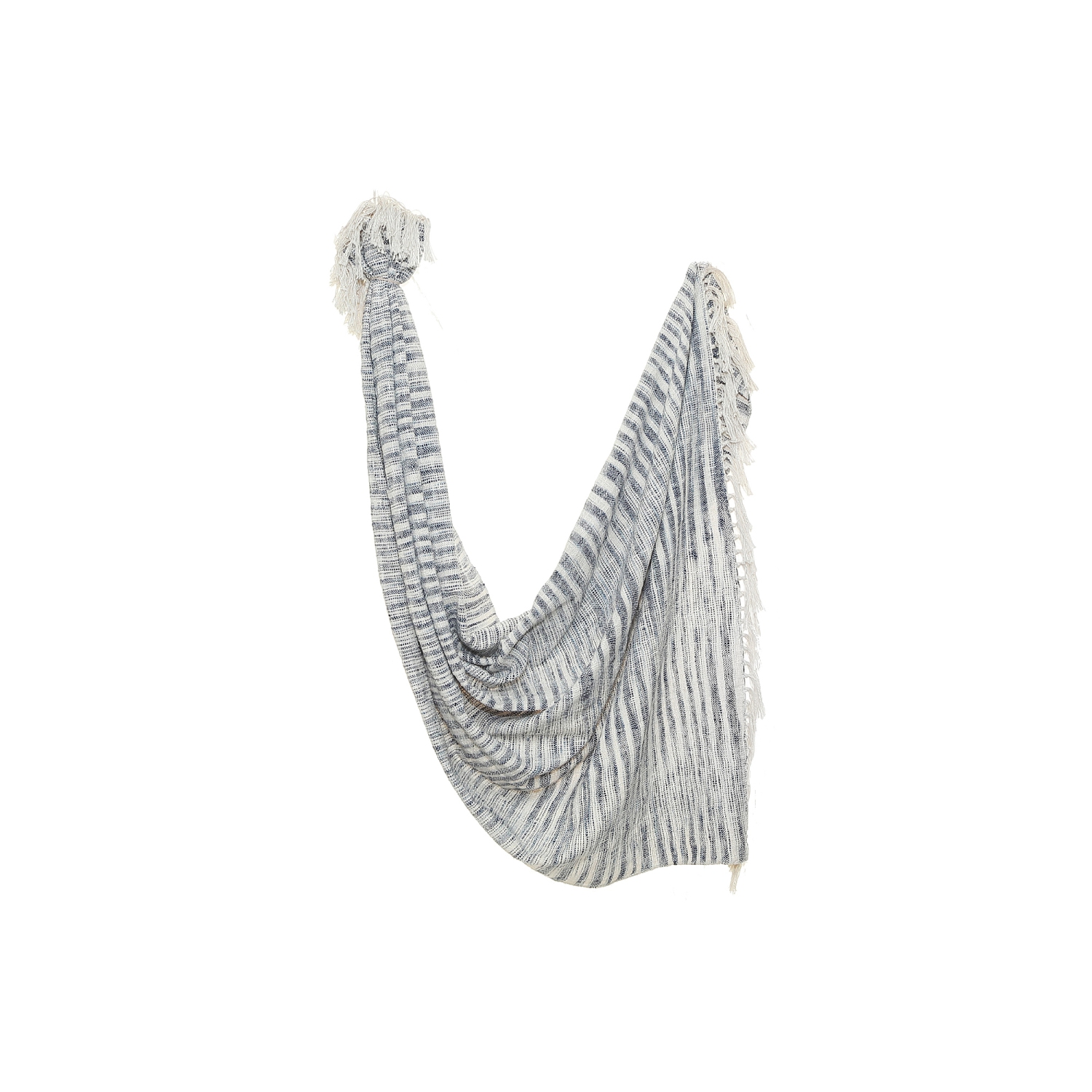 Jeté teint par nouage Cotton Slub de Maison concepts, 50 x 60 pi