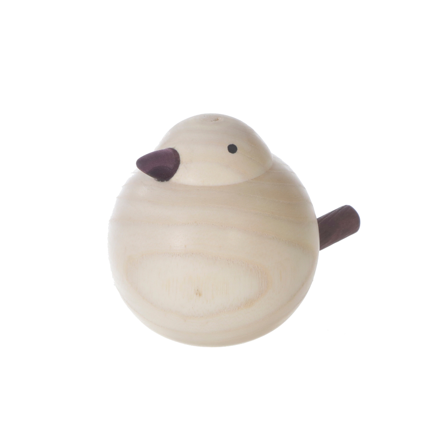 Maison Concepts Natural Wooden Bird 3.23" - Set of 2