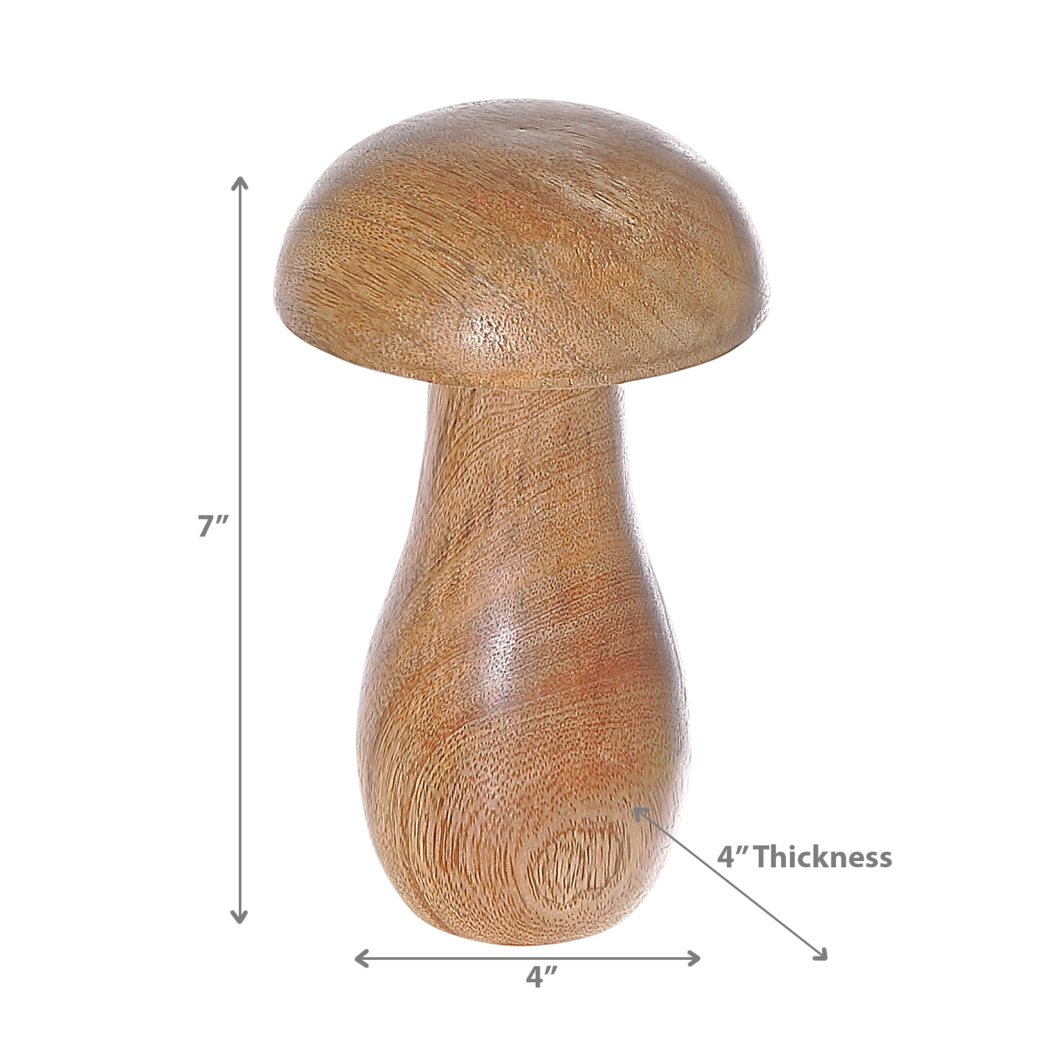 Maison Concepts Mango Wood Decorative Mushroom Small