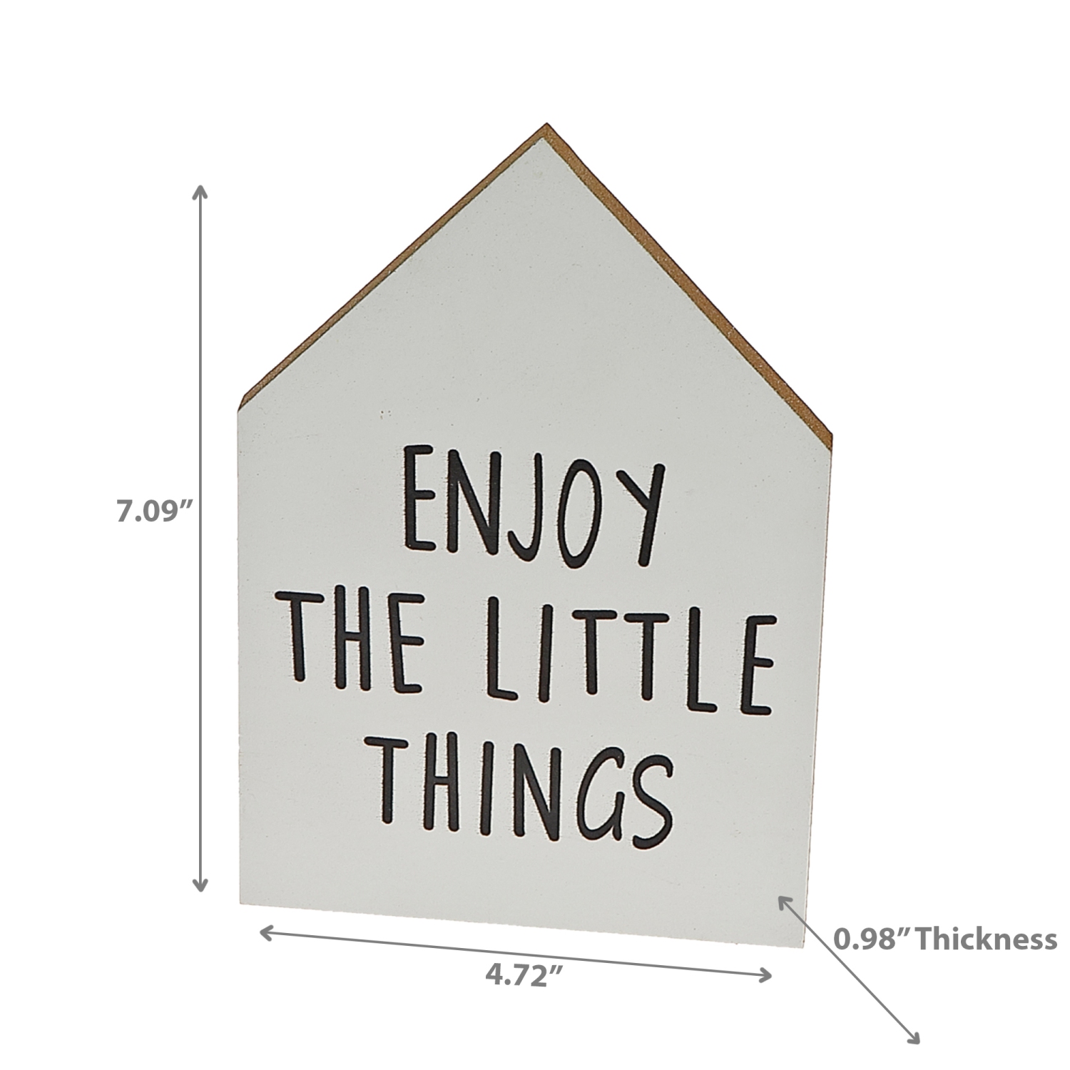 Maison Concepts MDF House Shape Sign Enjoy The Little Things