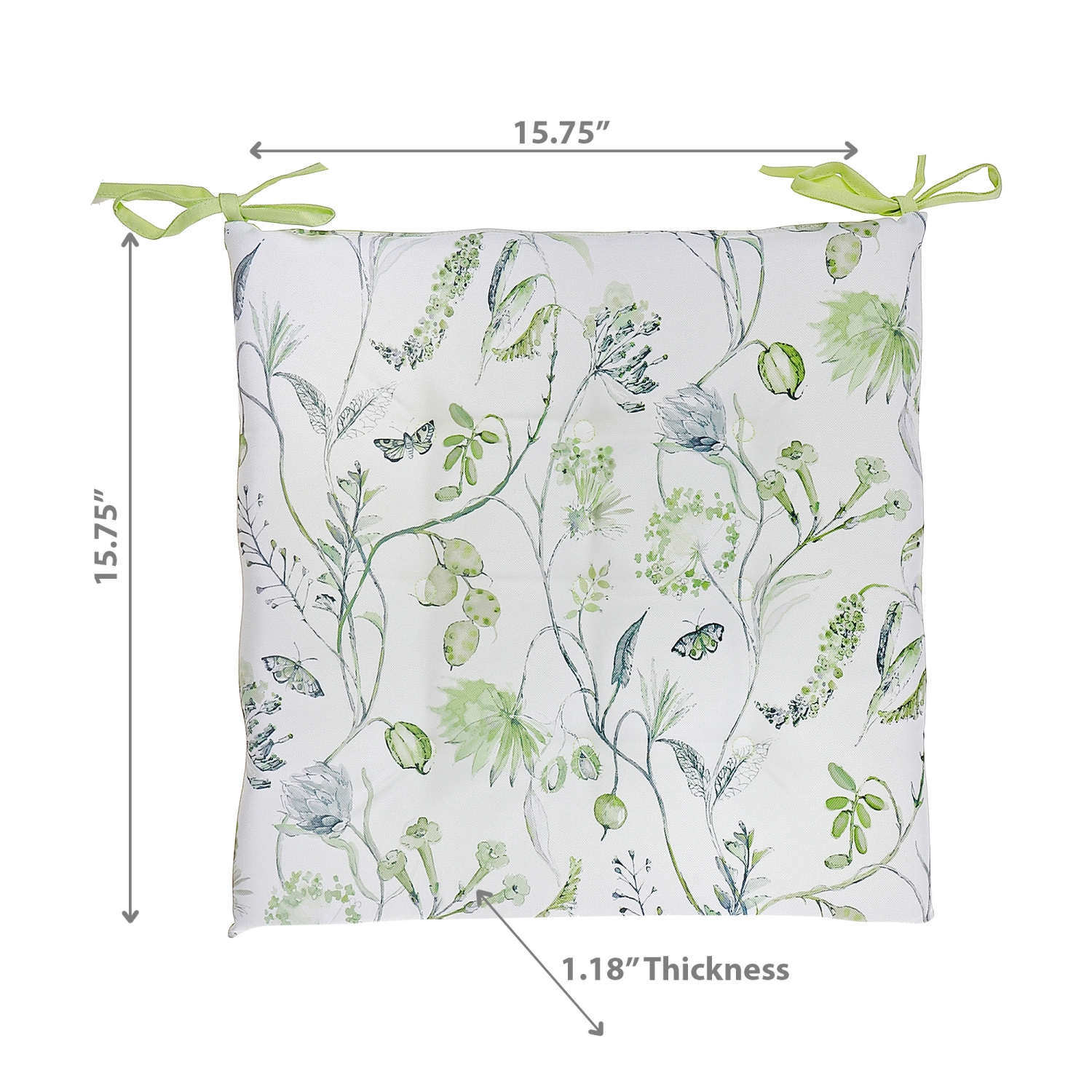 Maison Concepts April Outdoor Tufted Chair Pad Praire 16 x 16 - Set of 2