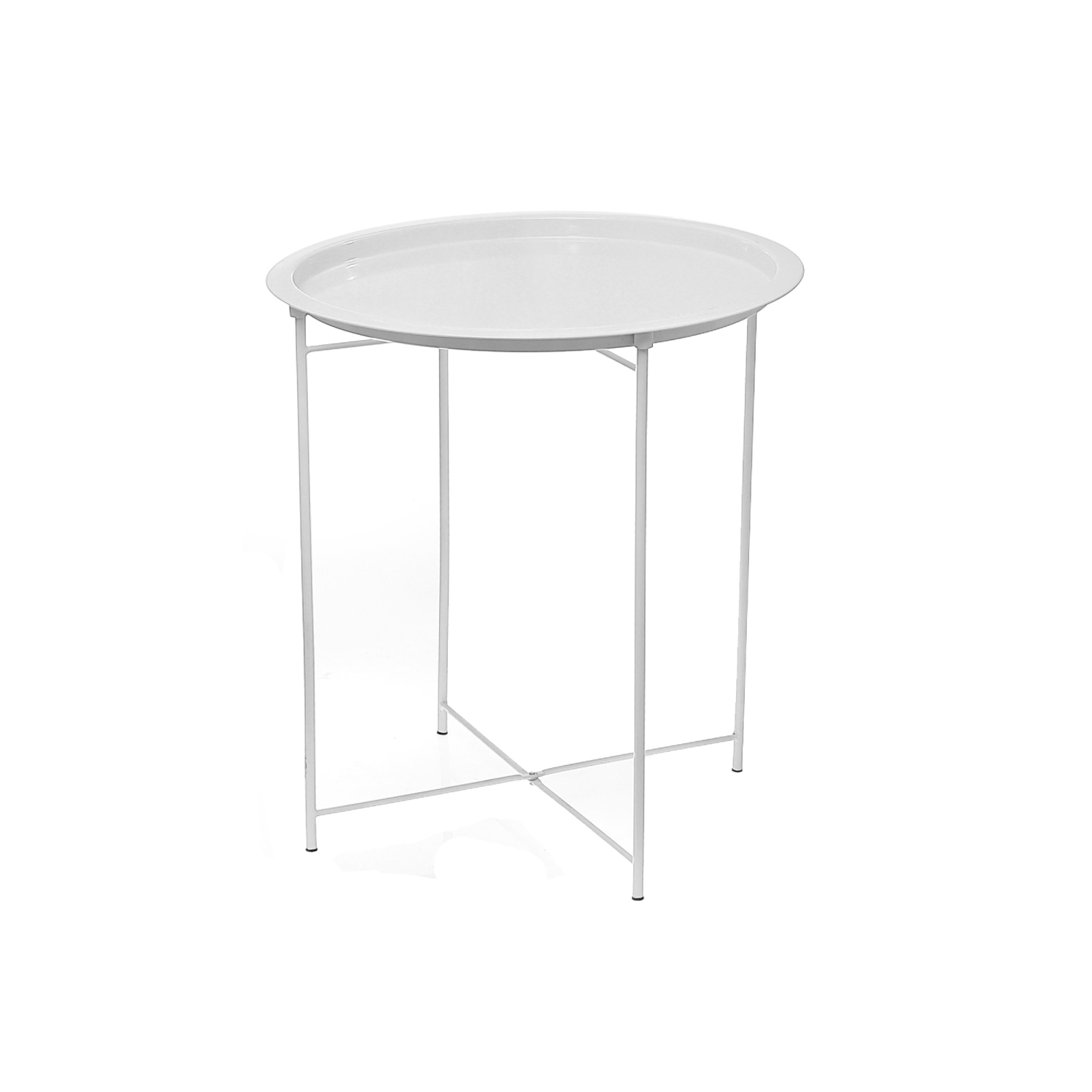 Maison Concepts Metal White Round Coffee Table