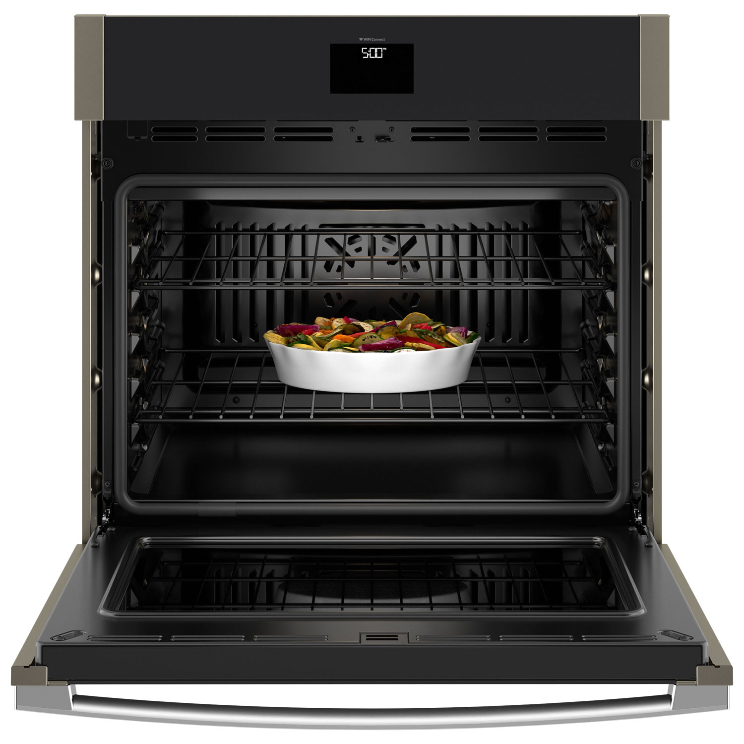 Four mural électrique à convection véritable 5 pi³ 30 po de GE - Ardoise