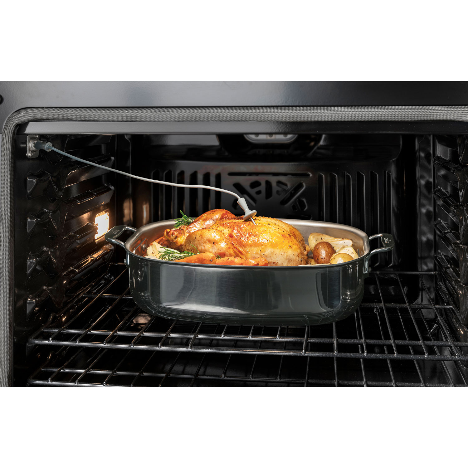 Four mural électrique à convection véritable 5 pi³ 30 po de GE - Ardoise